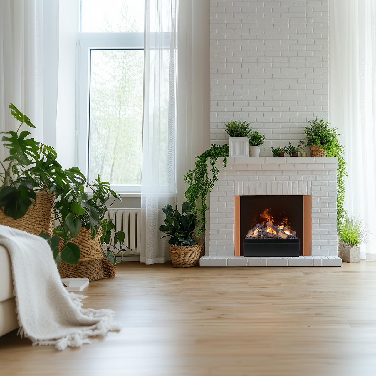 Dimplex Juneau Multi Optimyst Elektrokamin - 3D Flammeneffekt mit Farbsteuerung und Rundumsicht