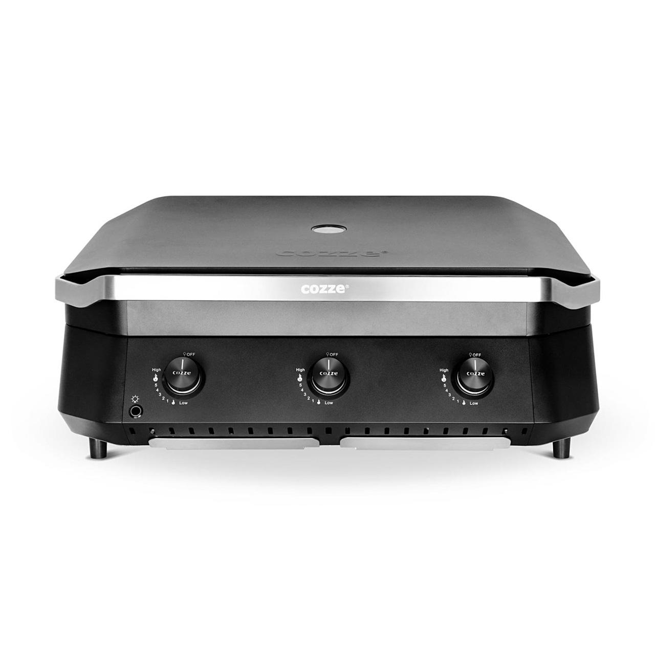 Cozze Plancha G-800 Bundle inkl. offenes Modul 115 cm mit Edelstahlplatte & Gratis Grillspatel