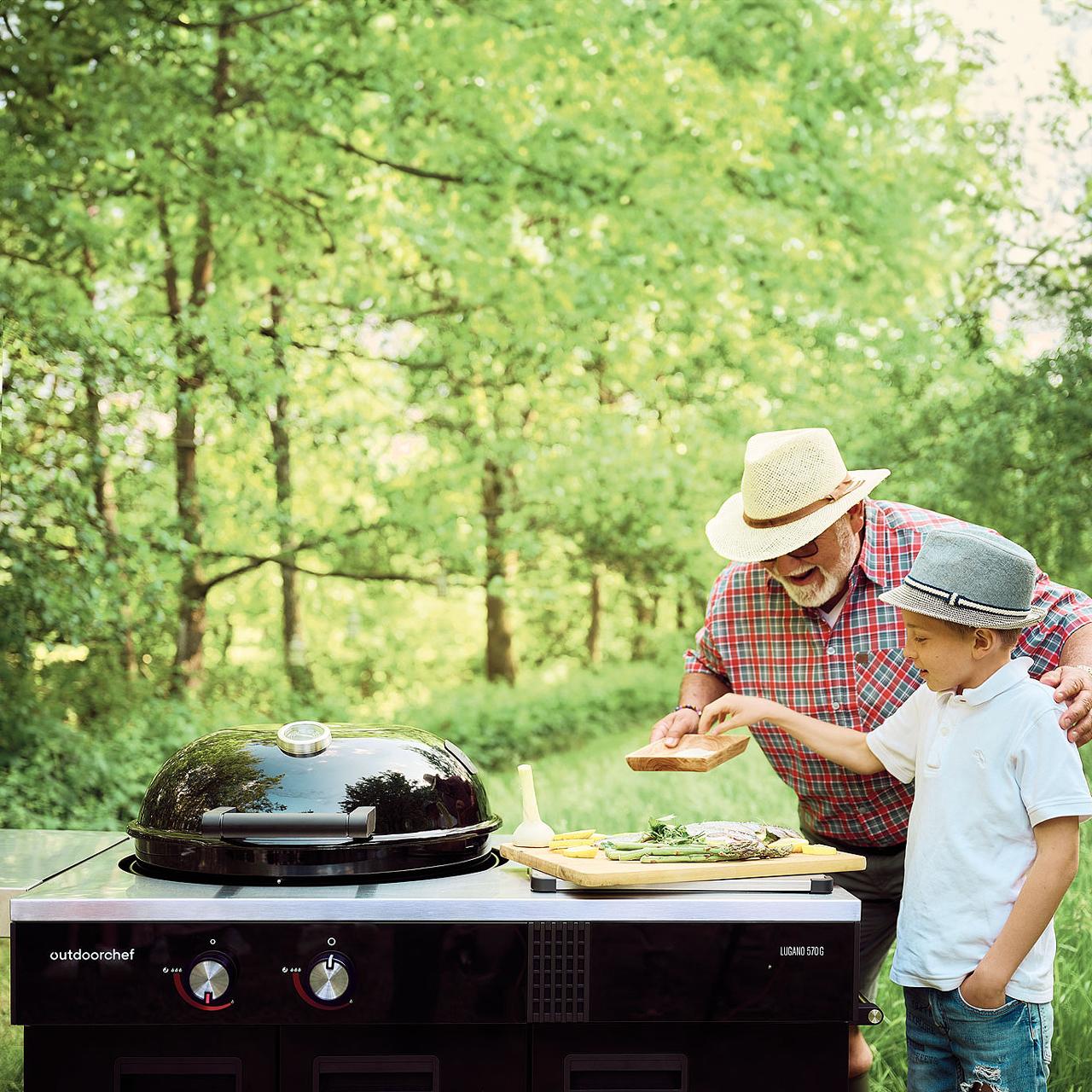 Outdoorküche Outdoorchef Lugano 570 G EVO II inkl. GRATIS Abdeckhaube