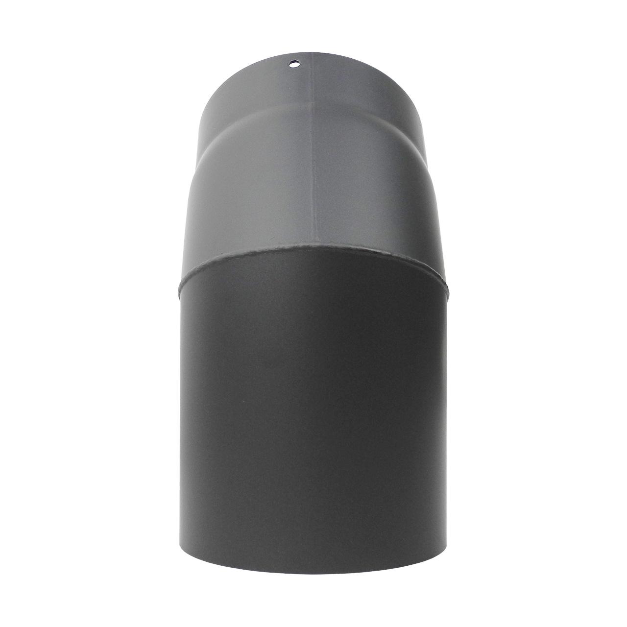 Ofenrohr Bogen 2tlg. starr DN 150 mm 45° Gussgrau