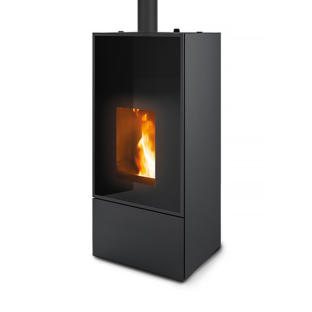 Pelletofen MCZ Eiko Natural Matic 6 Core UP! 6 kW - Verkleidung: 303 Black metal