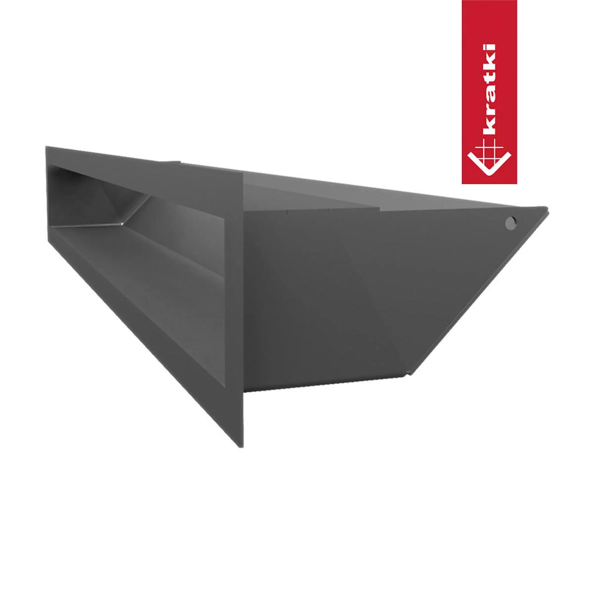 Kratki Luftleiste - Größe: 9 x 60 cm - Farbe: graphit - Ausführung: Standard