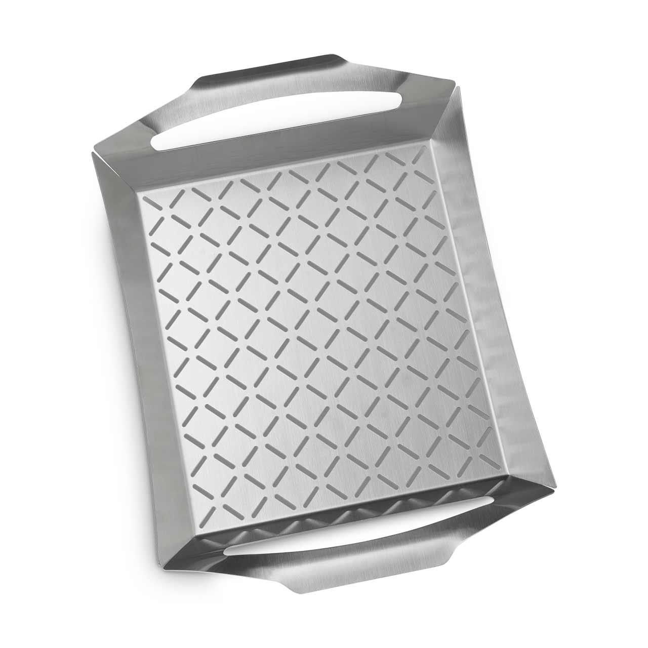 Grillzubehör Napoleon Gemüsekorb Grill 42x30 cm Edelstahl