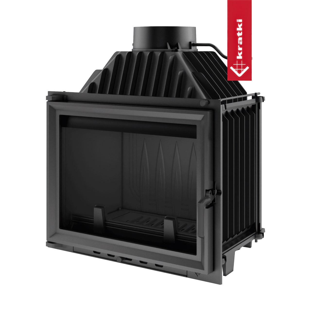Kamineinsatz Kratki MAJA/PF 8 kW - Ausführung: Rauchrohrabgang Ø 180 mm