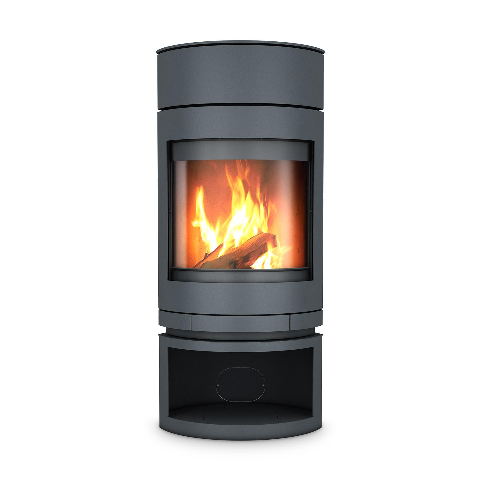 Kaminofen Skantherm Emotion M Drehbar 7 kW - Ausführung: Emotion M RLA Korpus Grau