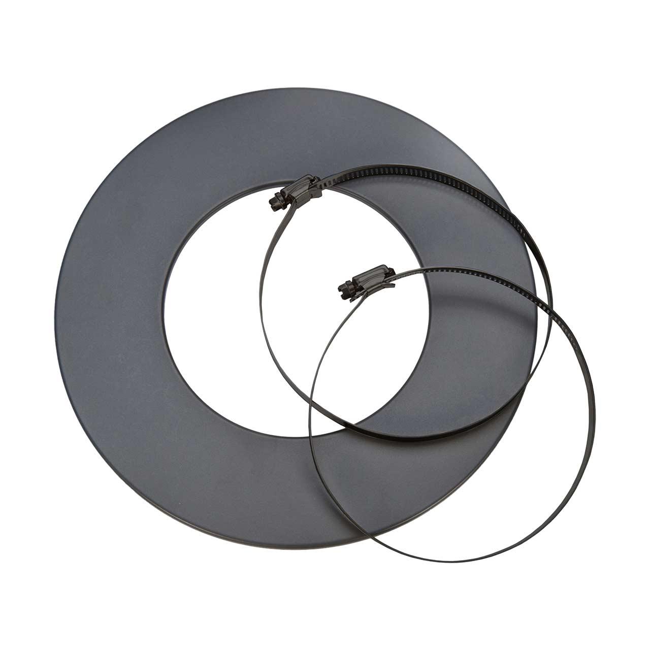 CB-Tec Rosette für isoliertes Aluflexrohr Grau
