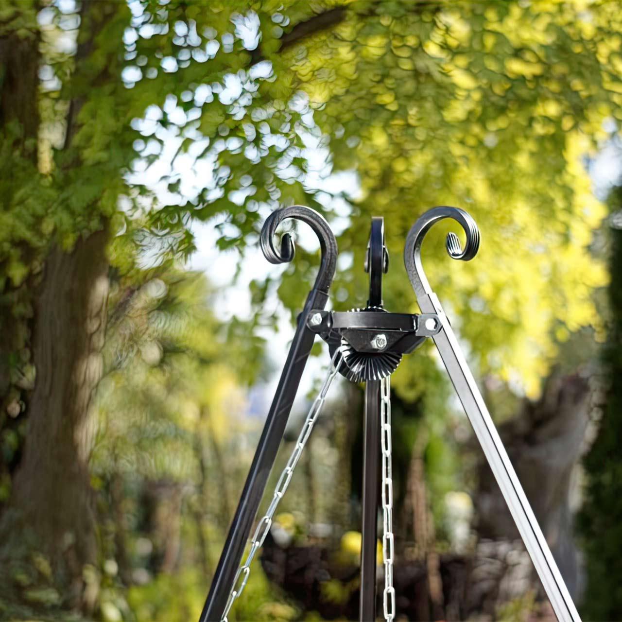 Schwenkgrill AA-Kaminwelt Venedig, DN 50 bis 70 cm - Ausführung: Grillrost Rohstahl, 60 cm