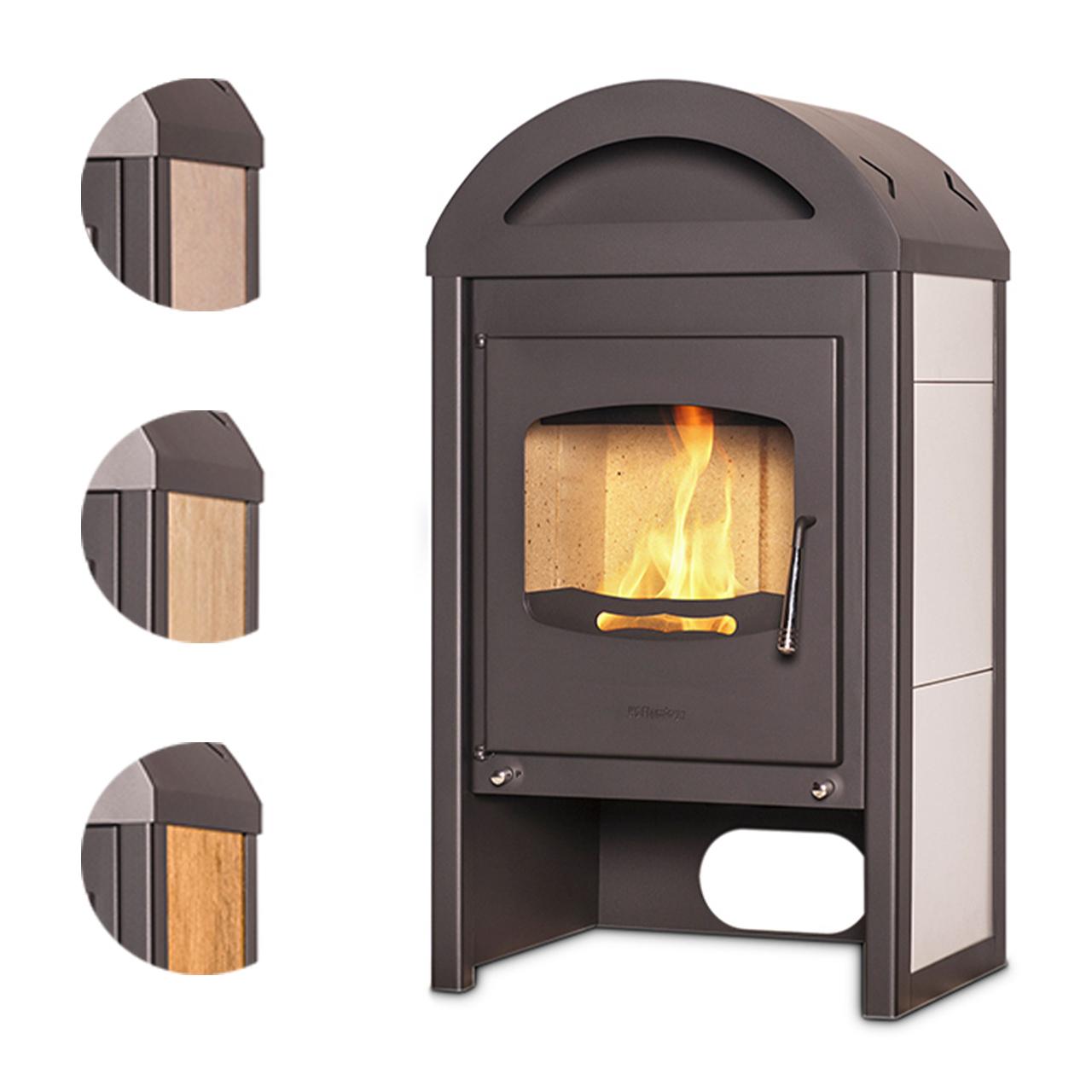Kaminofen HS Flamingo Meland 9 kW - Ausführung: Weiß