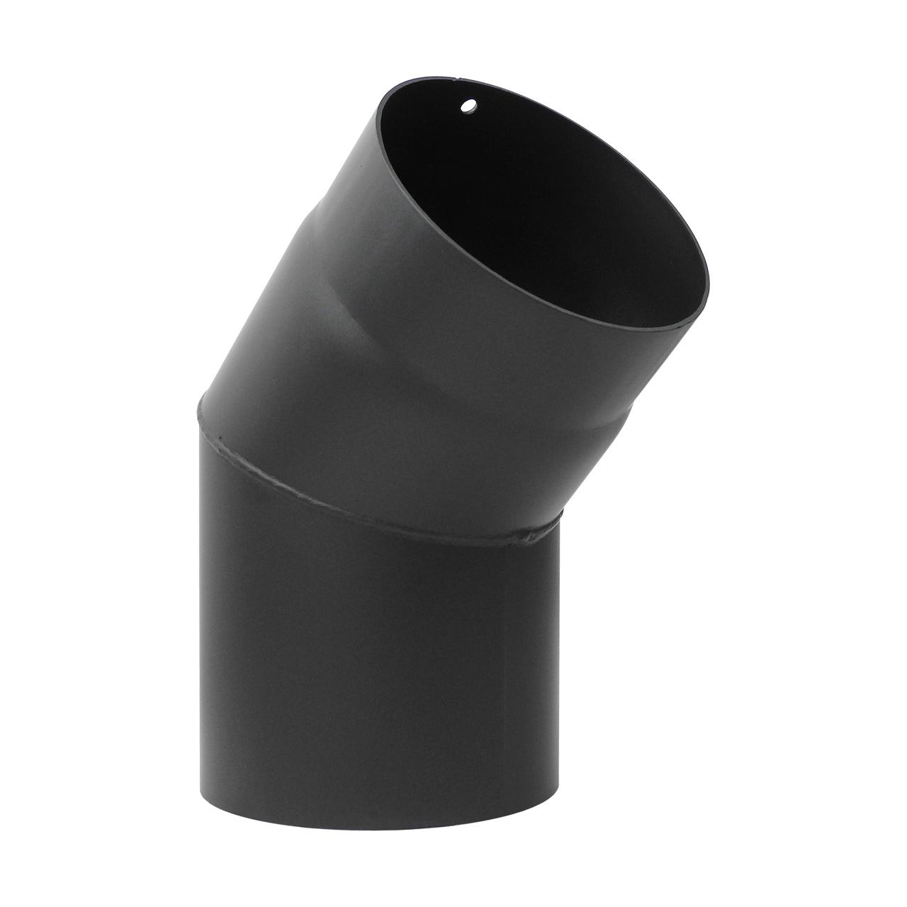 Ofenrohr Bogen 2tlg. starr DN 150 mm 45° Gussgrau