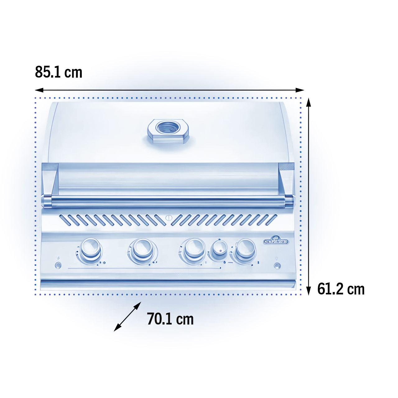 Napoleon Einbau Gasgrill 700-Series 32 Zoll BIG32RBPMK-1 für Outdoorküche, inkl. Drehspieß