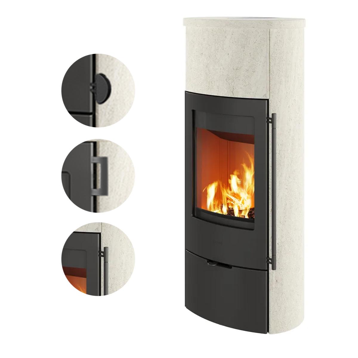 Kaminofen Lotus Jubilee 25M Limestone 6,5 kW inkl. Wärmespeicher