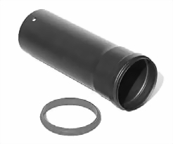 Gerades Rohr, 100 cm, für den vertikalen Rauchabzug