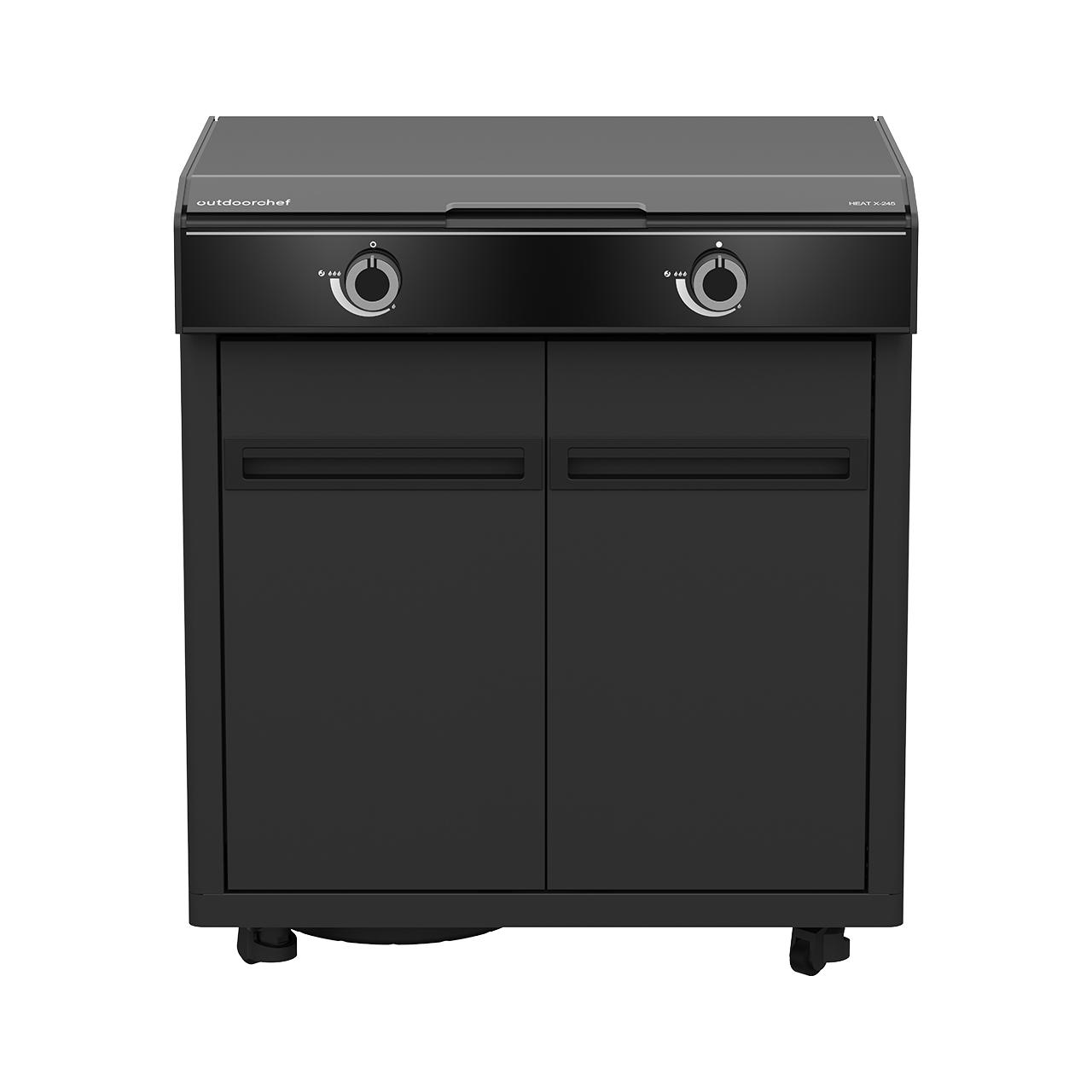 Outdoorchef Heat Outdoorküche X-415 mit Blazing und Cooking Zone X-245 inkl.  Sockelblende