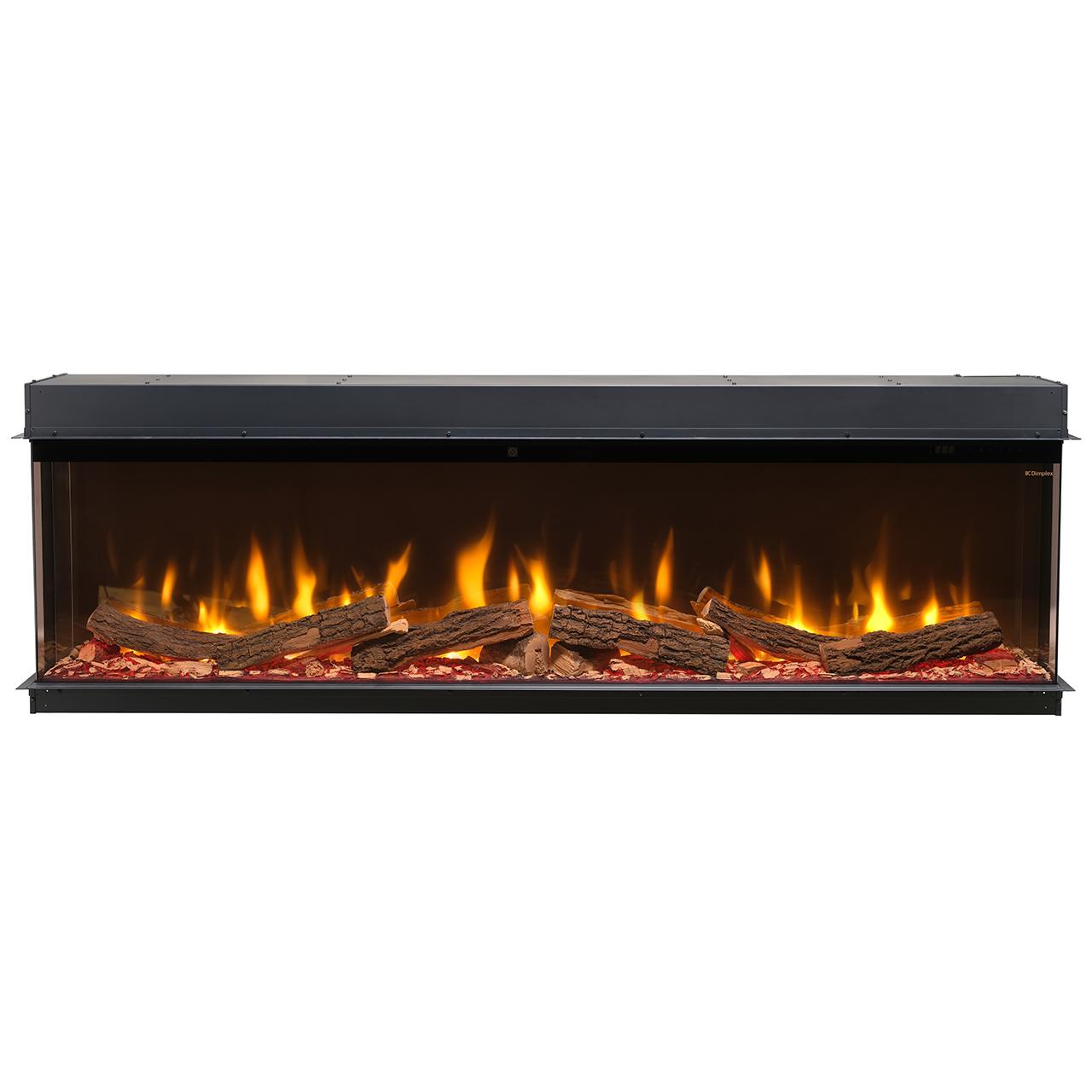 Dimplex Ignite Bold 74 Elektrokamin - Panorama-Design mit 3-seitiger Installation, App-Steuerung & Optiflame-Technologie