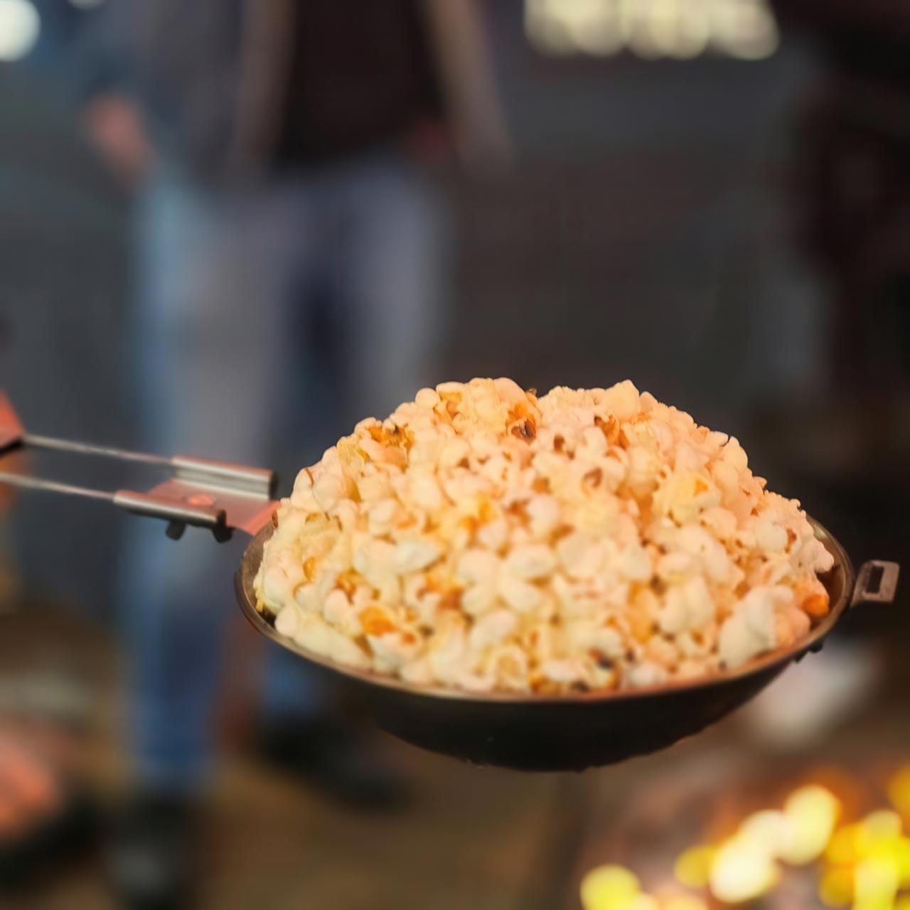 Petromax Popcornmaker, Popcorn direkt am Lagerfeuer