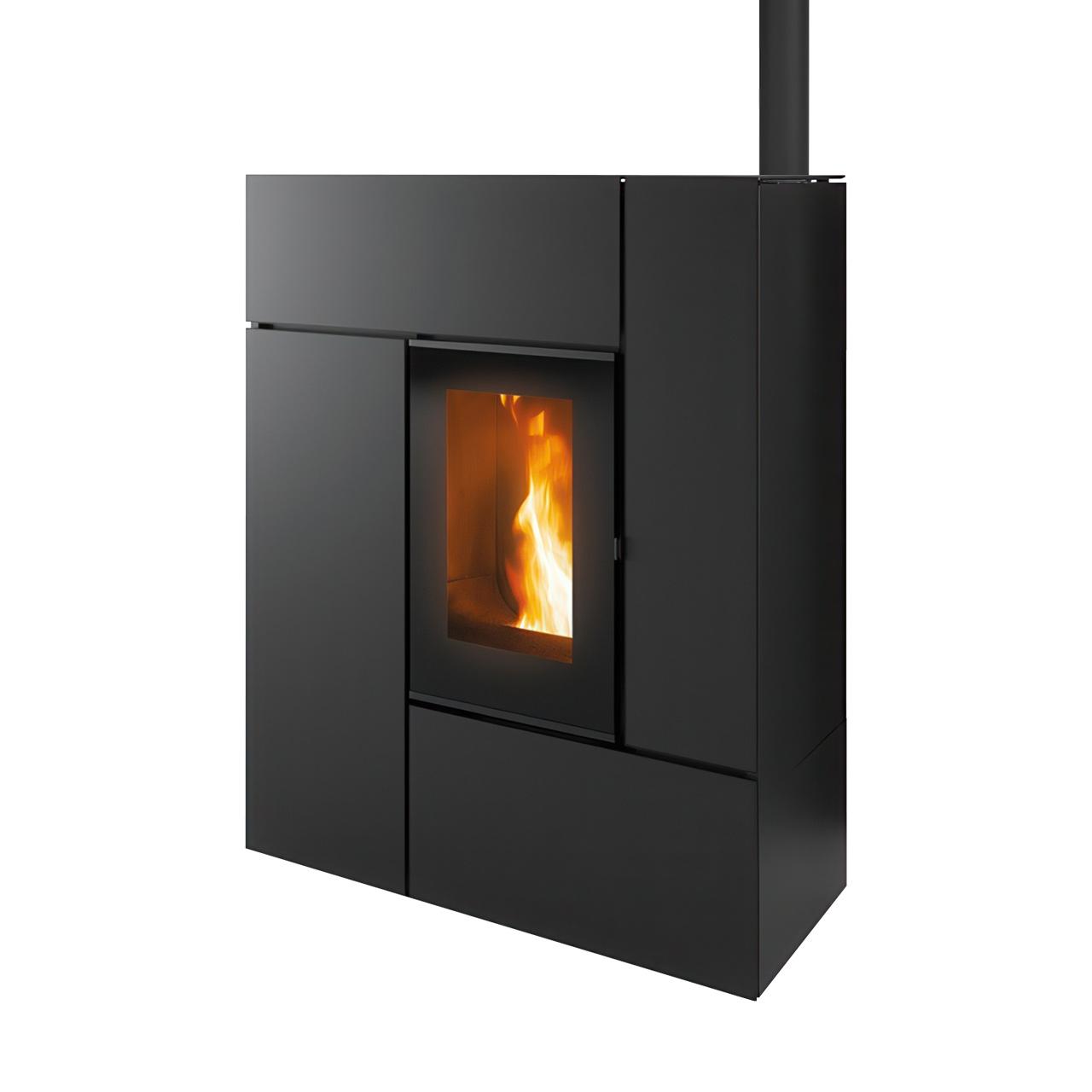 Pelletofen MCZ Feel Airmatic 10 Core UP! 10,2 kW - Ausführung: 303 Black metal