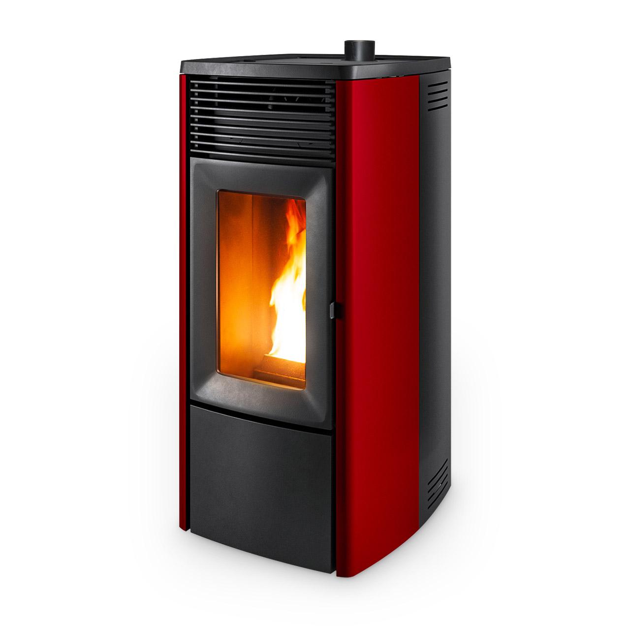 Pelletofen MCZ Ego Air 8 UP! 8 kW - Ausführung: Bordeaux metal_304