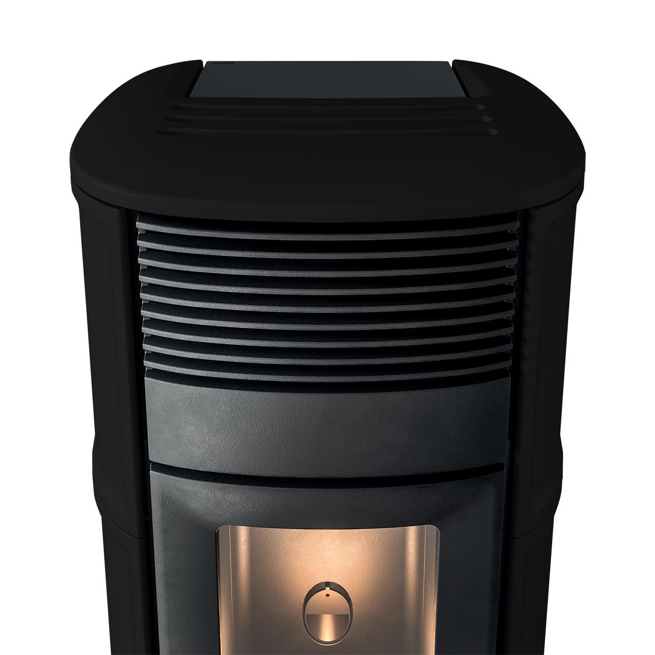 Pelletofen MCZ Suite Air 10 R 10 kW - Ausführung: 126 Matt Black ceramic