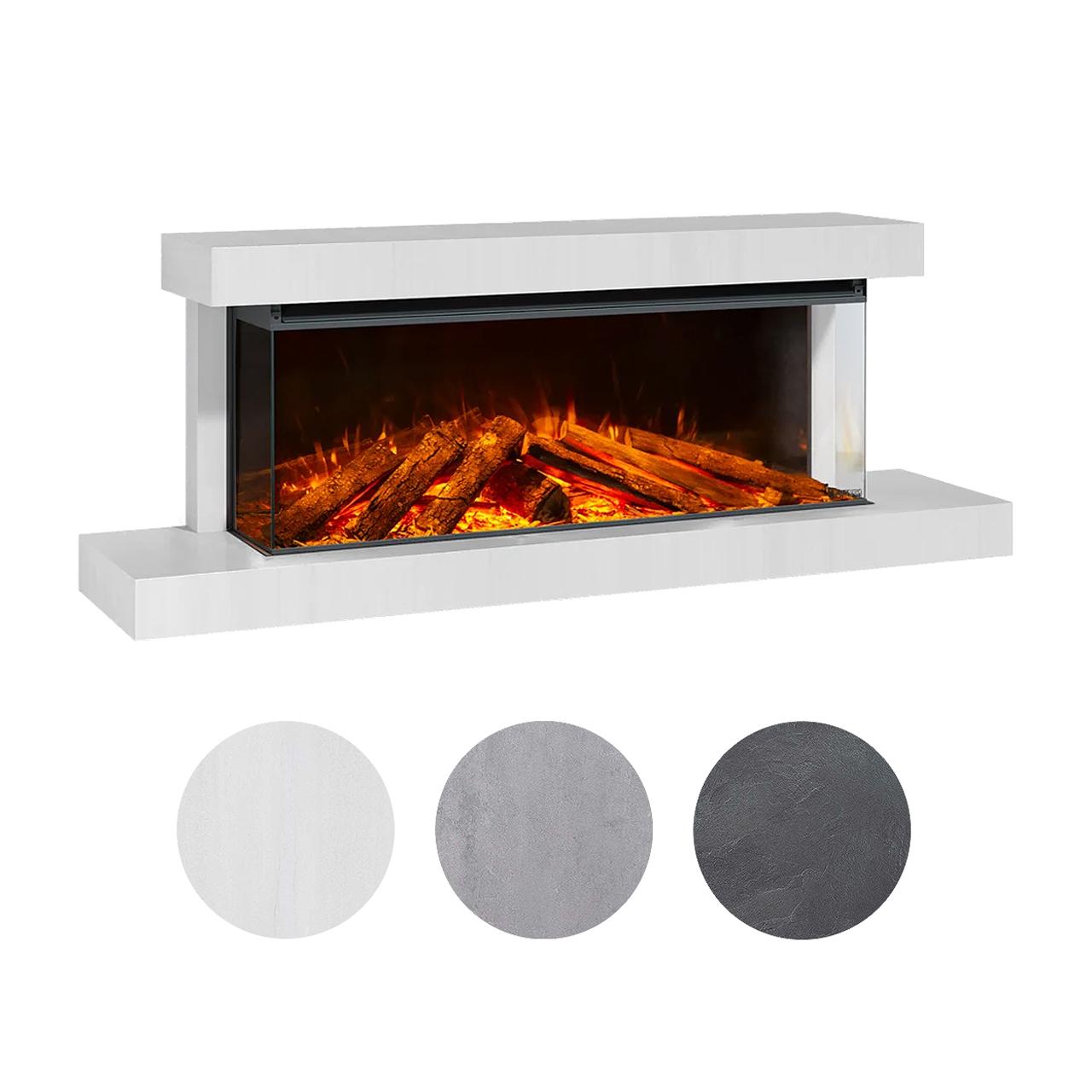 Elektrokamin La Nordica Lumen 1200 mit Rahmen - Ausführung: Anthrazit