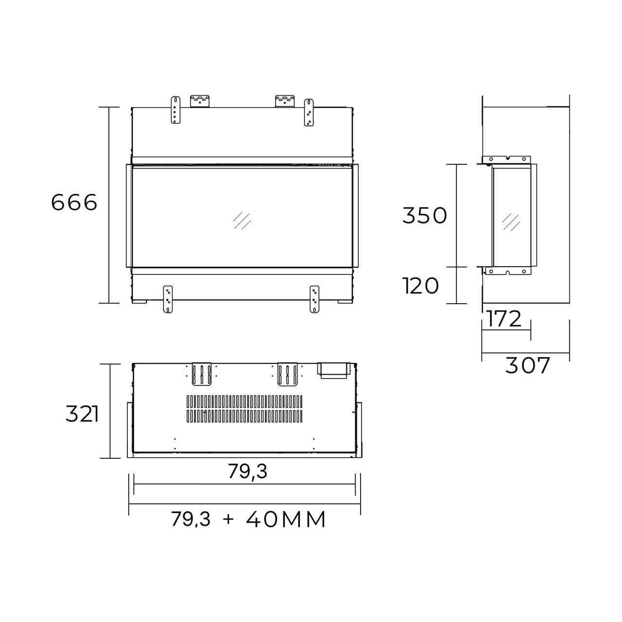 Elektrokamin Glen Dimplex Optiflame Vivente Plus - Ausführung: Vivente Plus 75