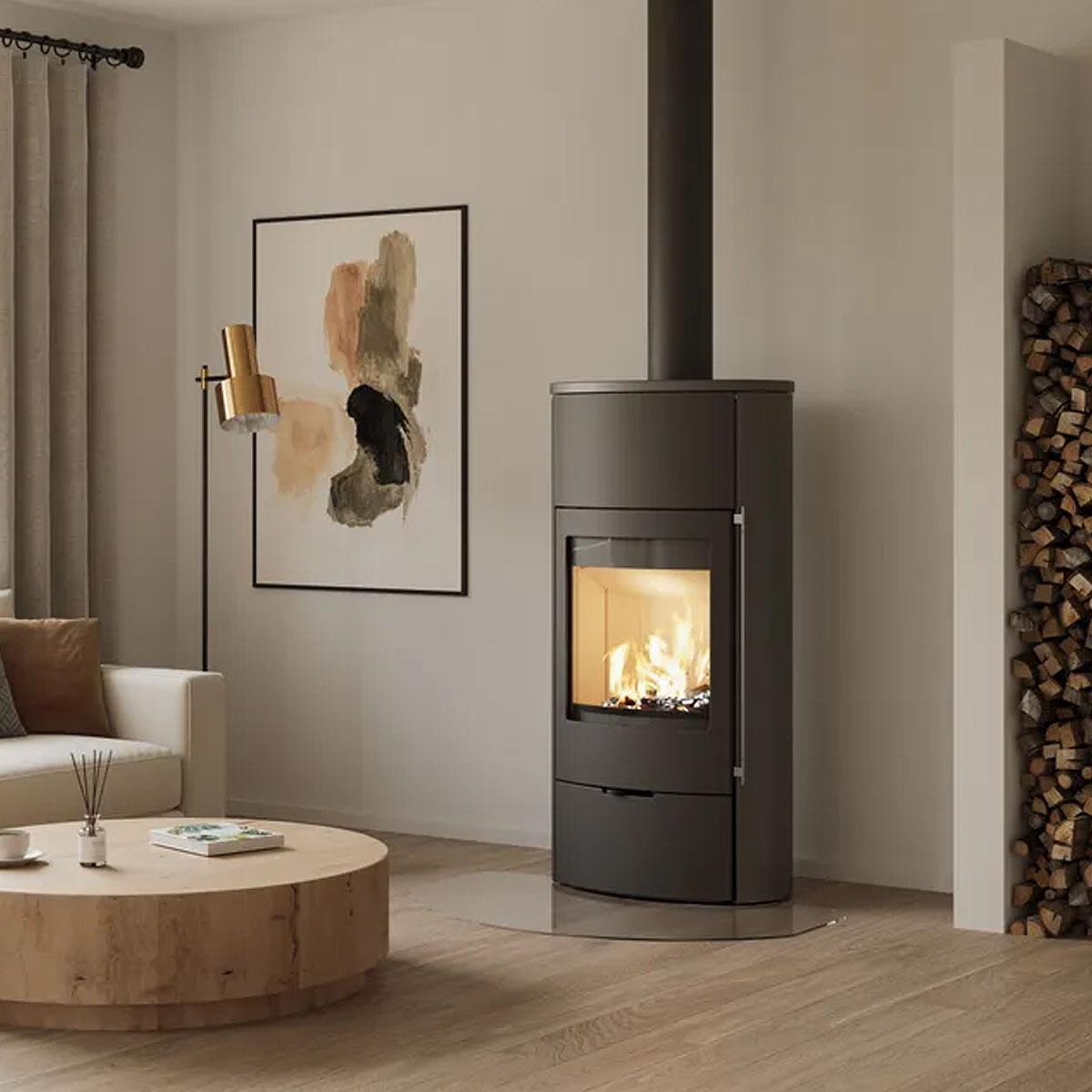 Kaminofen Lotus Jubilee 25M Stahl ecoLine mit 7,2 kW - Ausführung: Griff Classic
