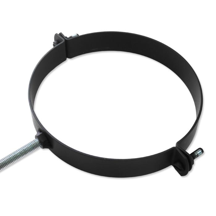 Pelletofenrohr Rohrhalter DN 80 mm Schwarz