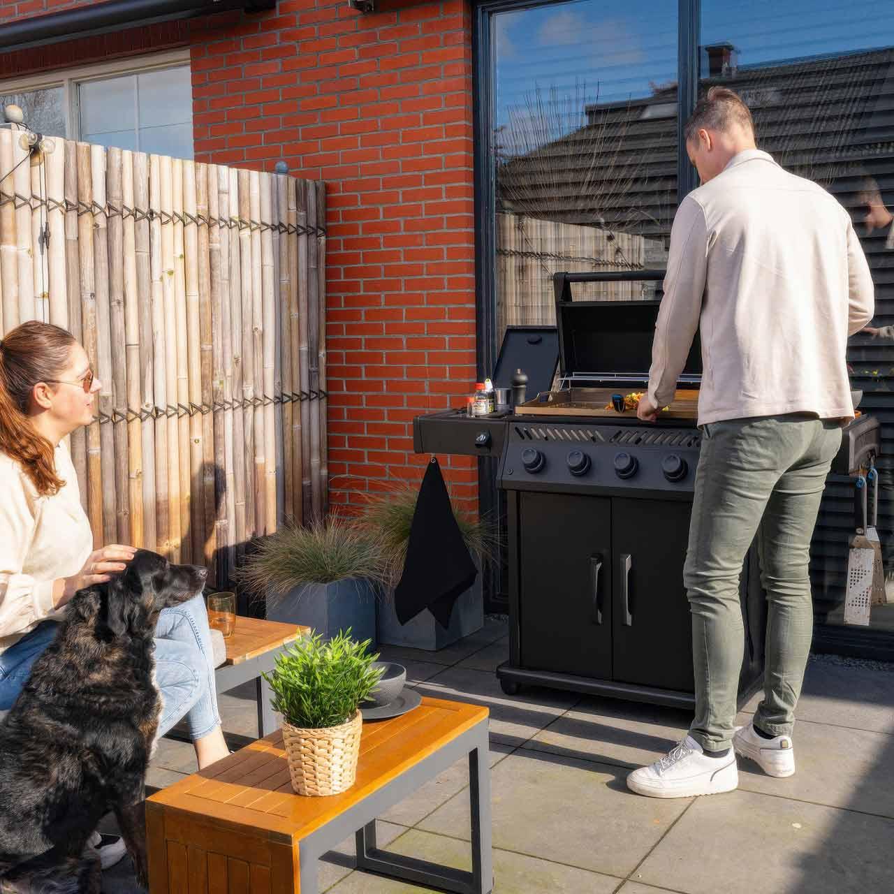 Plancha Grill Napoleon Phantom Rogue Pro 30, Edelstahl Griddle Bundle inkl. 2 Unterschränke