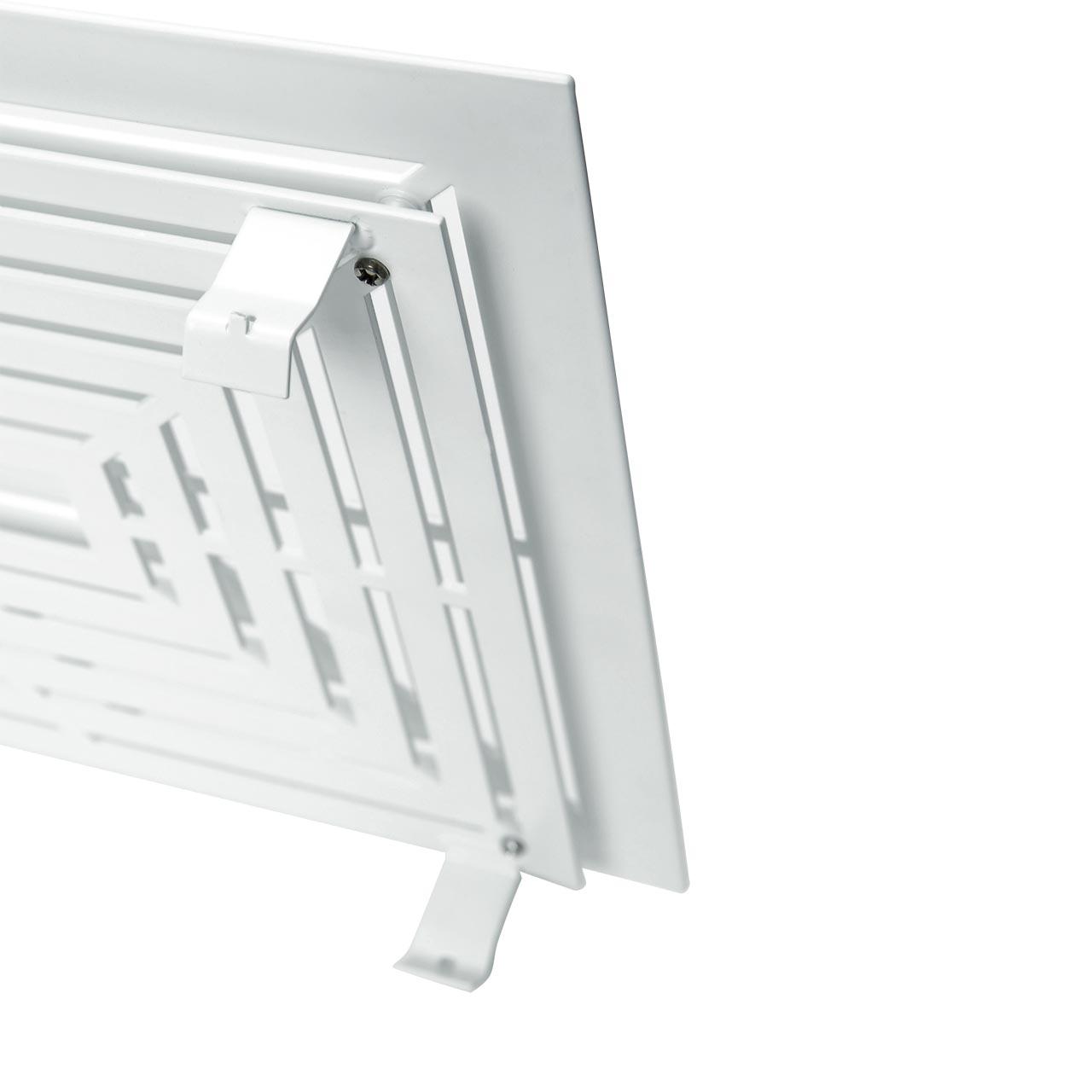 Lüftungsgitter CB-Tec Designgitter PB1 blickdicht Weiß