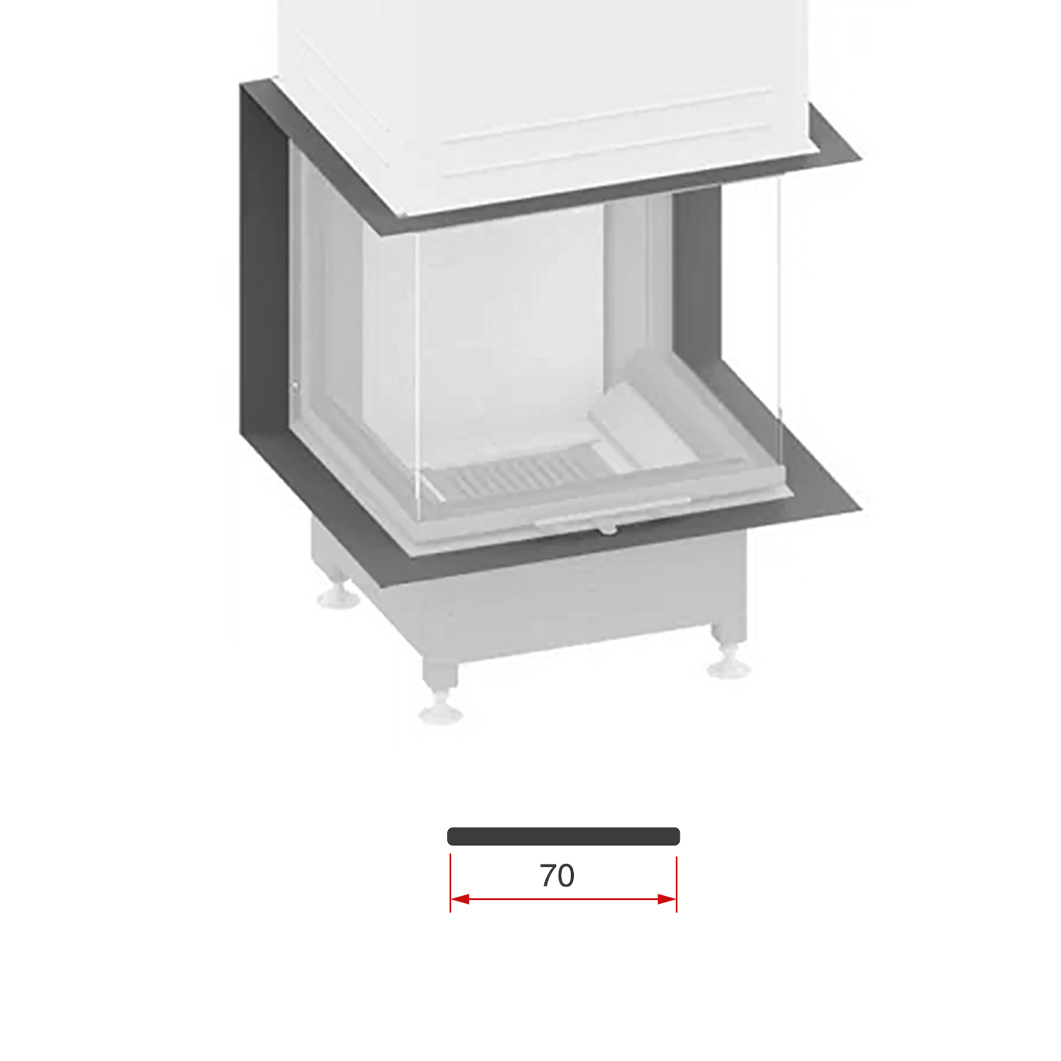 BR 8-seitig 70 x 5 mm, nicht abnehmbar (Art. 7054038)