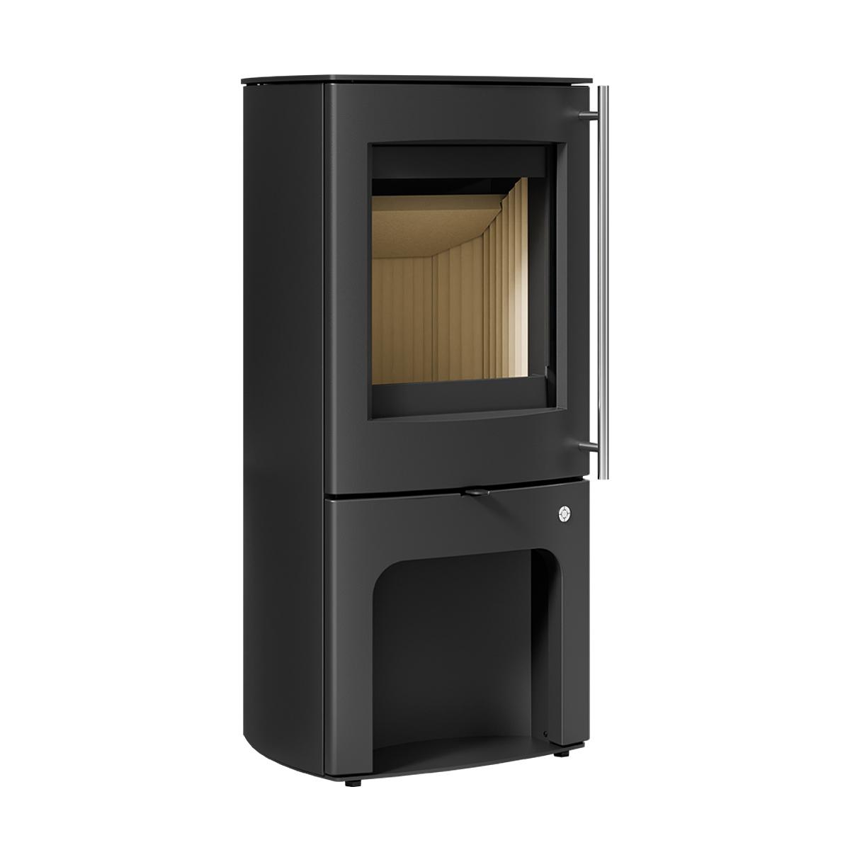 Kaminofen Olsberg Kela mit 5,8 kW - Verkleidung: Stahl schwarz