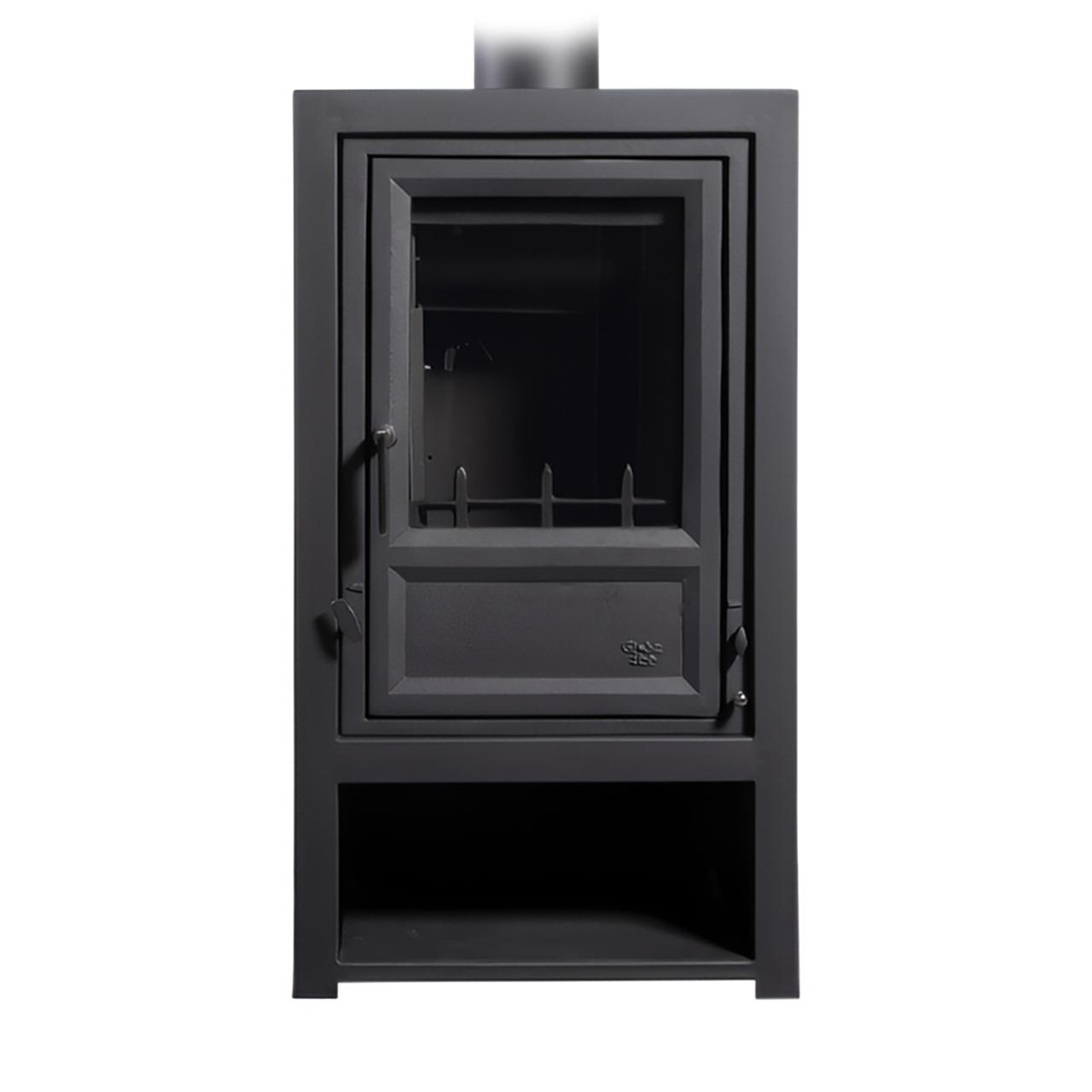 Gussofen Globe Fire Luna II L 7,9 kW - Ausführung: Naturstein seidenmatt Creme/Weiß