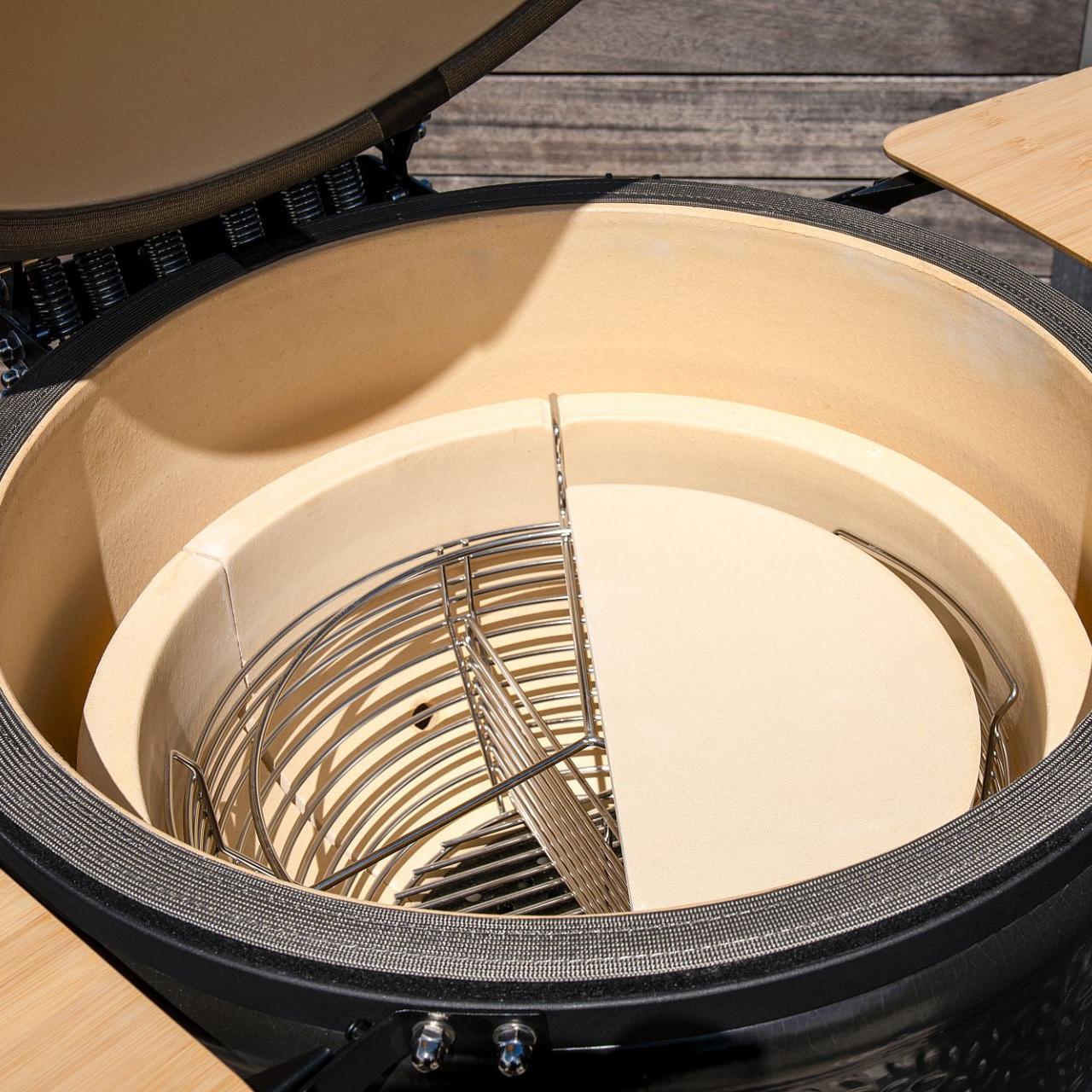 Outdoorchef Heat Outdoorküche 3-teilig: EGG 460 H & Caso BBQ Cooler inkl. Granit-Arbeitsplatten