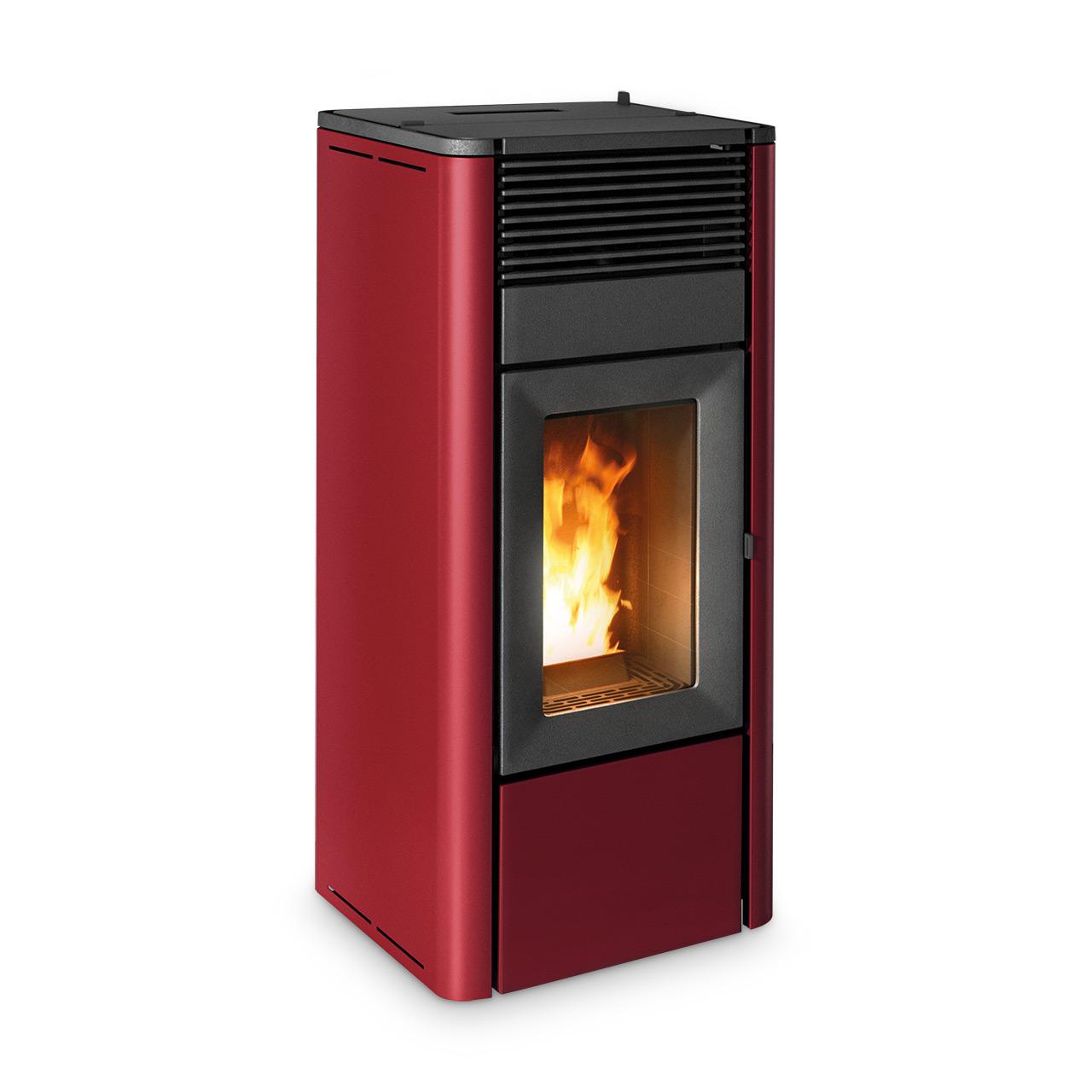 Pelletofen MCZ Teia Comfort Air 10 R 10 kW - Ausführung: Bordeaux metal_304