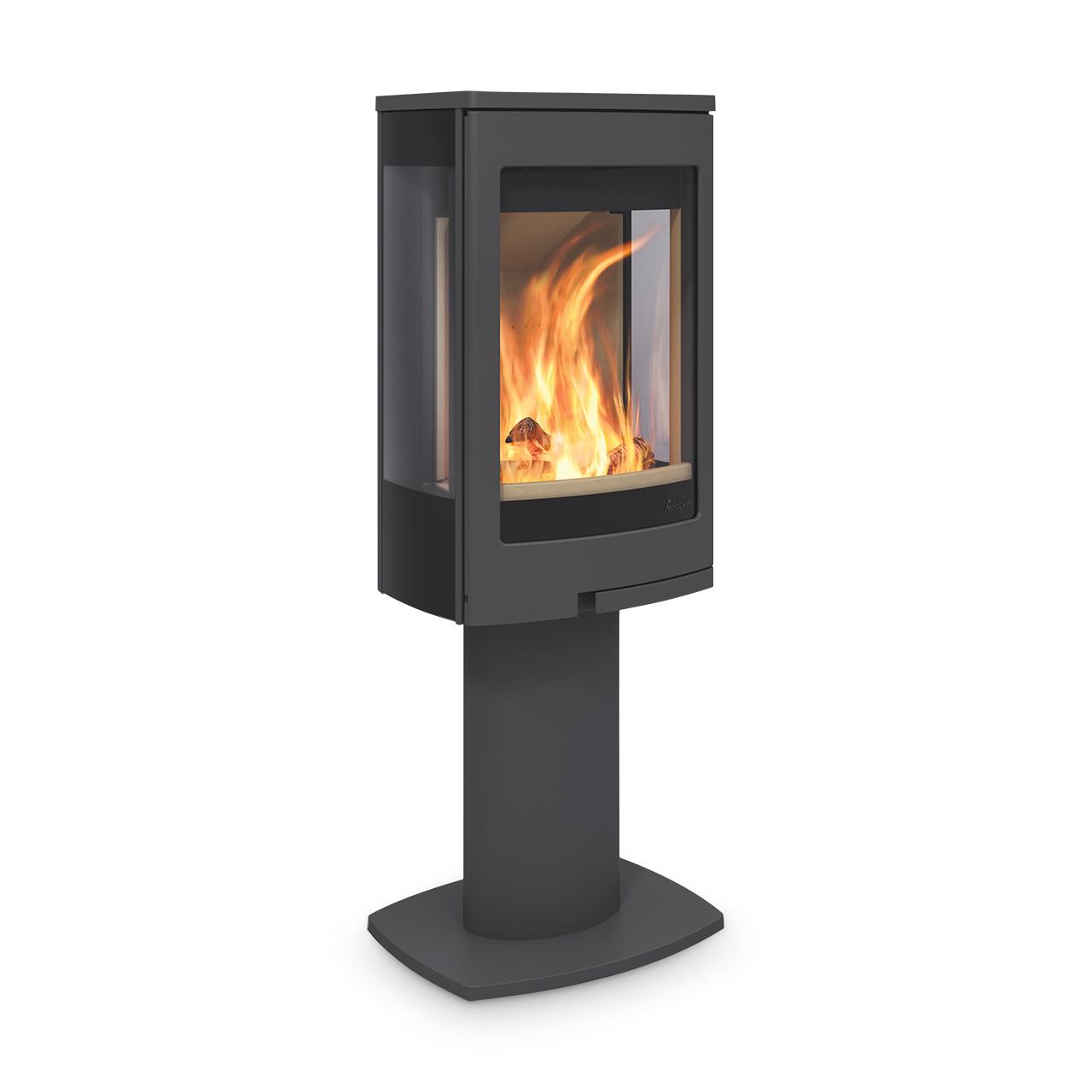 Kaminofen Nordpeis Duo 1 mit Seitenglas 5 kW