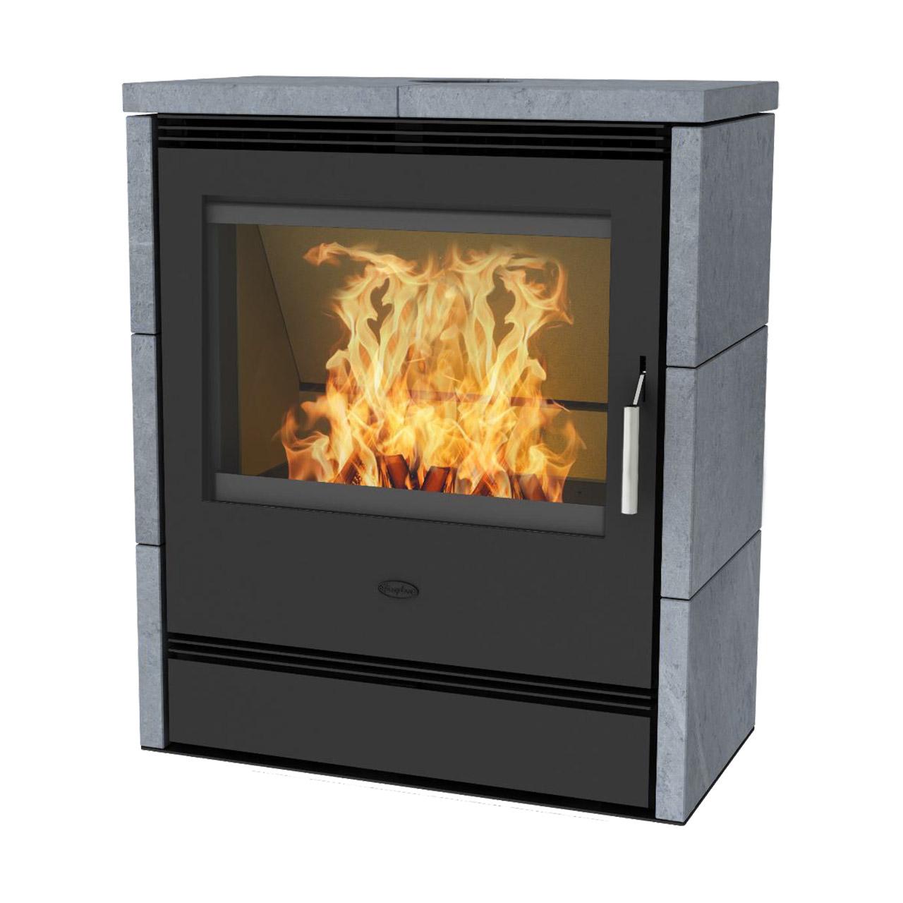 Dauerbrandofen Fireplace Rönky Speckstein 10 kW