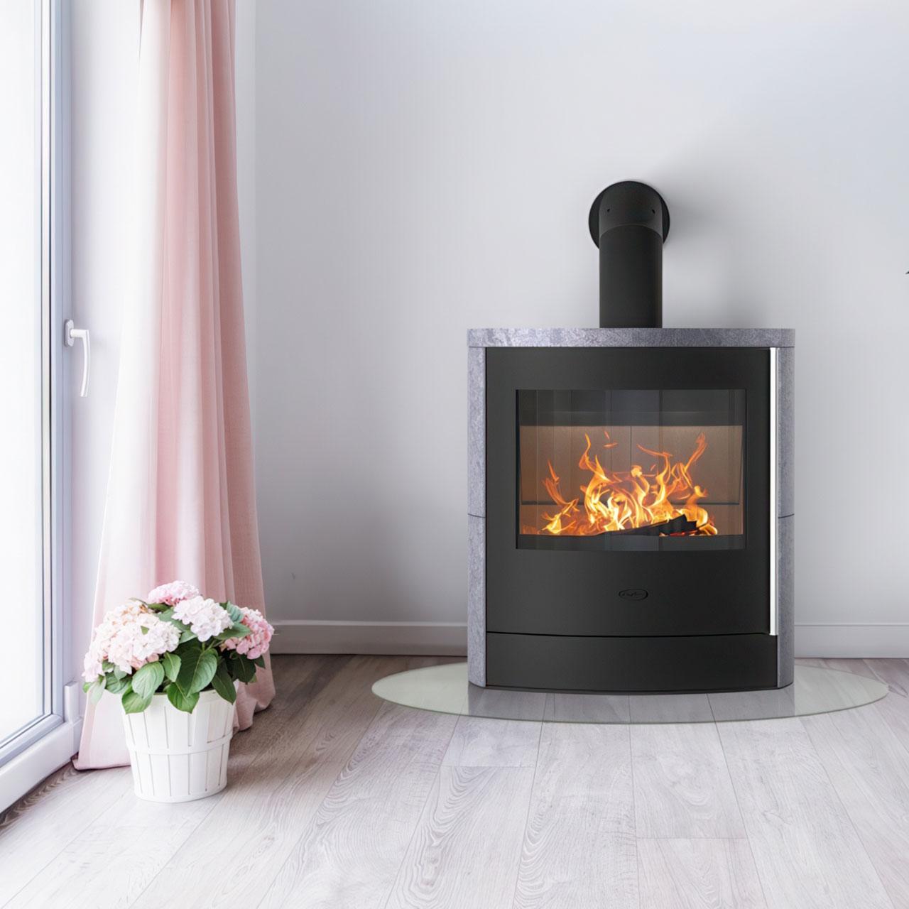 Kaminofen Fireplace Adamis Speckstein 8 kW
