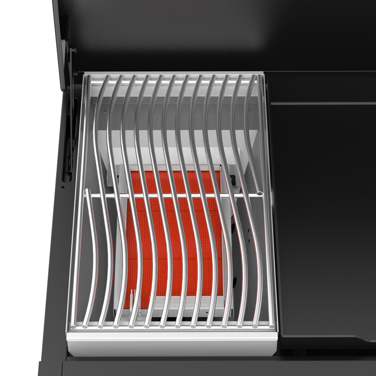 Outdoorküche Cozze Elements mit Combo 900 Plancha Grill und Spülmodul, Länge 3100 mm