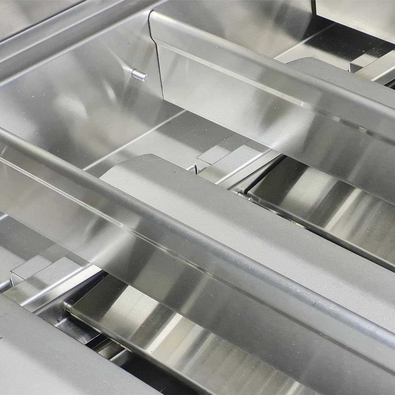 Gasgrill Einbaugrillaufsatz vivandio fyre X - Ausführung: IR Gen2 (1x IR + 3x Edelstahlguss) - Konfiguration: 2x Keramik Rest V4A