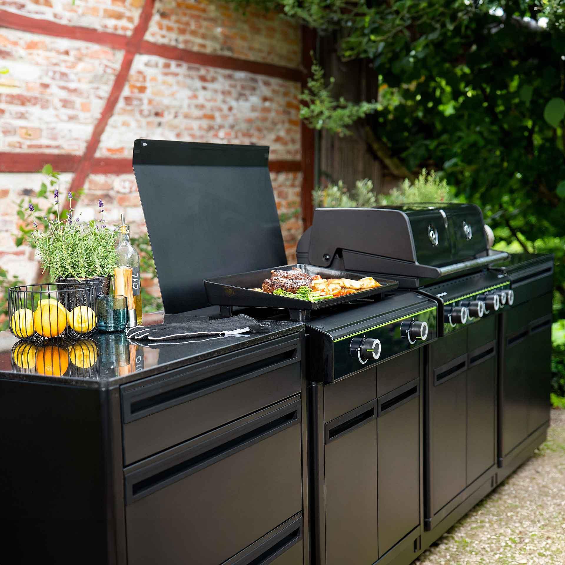 Einbaugrill Outdoorchef Heat X-245 H mit Blazing- & Cooking Zone