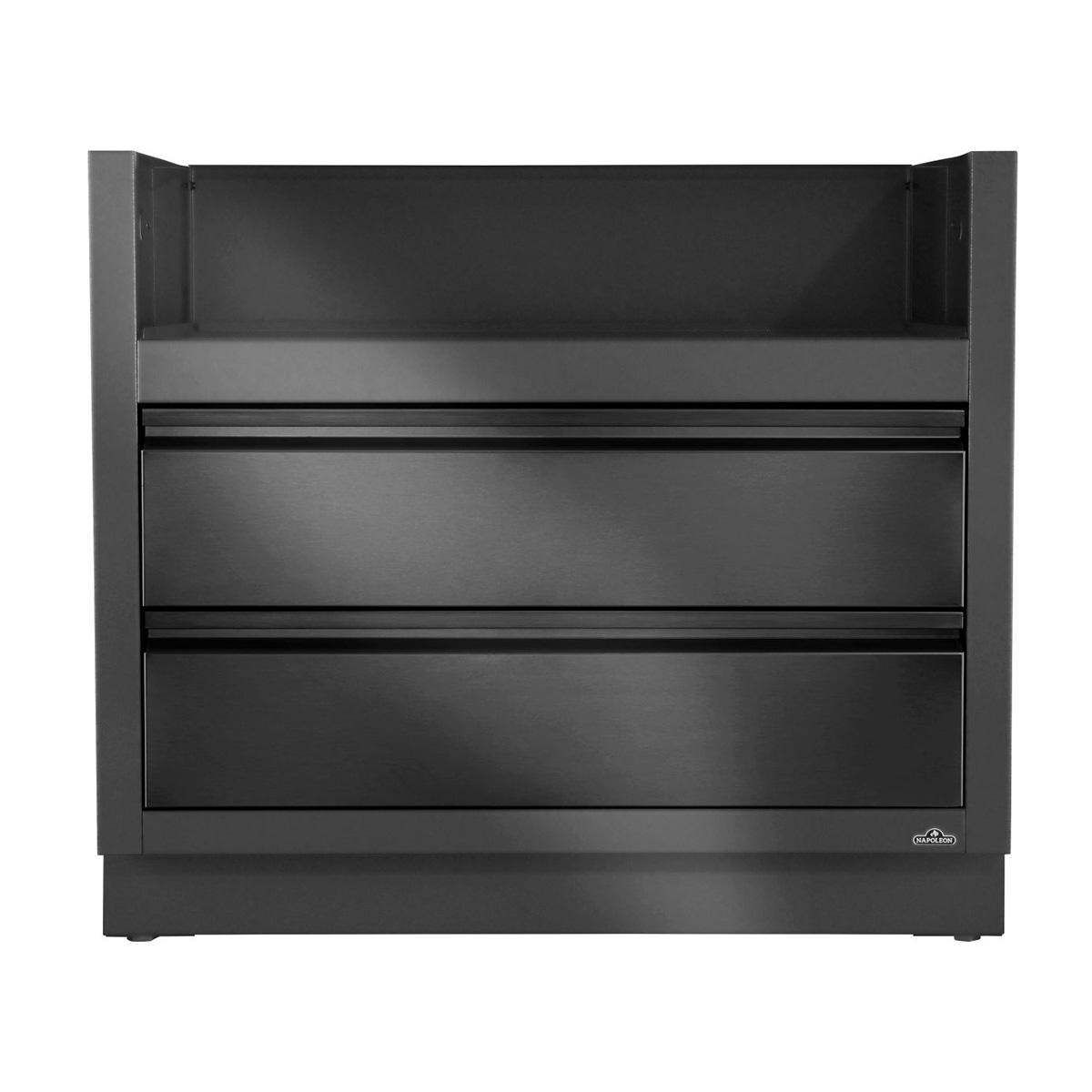 Outdoorküche Napoleon Oasis Einbau Unterschrank mattschwarz für BIPRO 665
