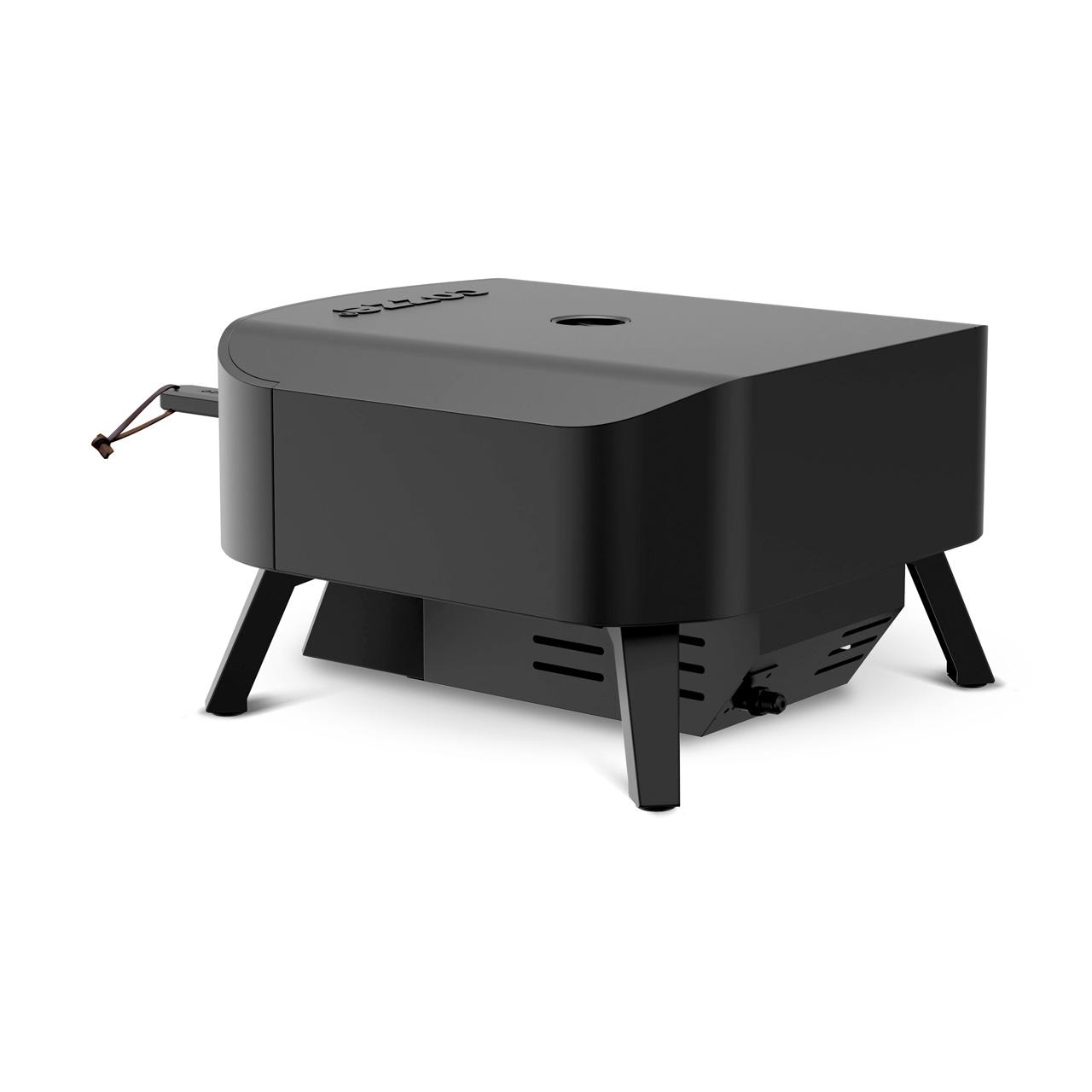 Gas Pizzaofen Cozze 13 Zoll Classic Rotate Black Edition, 50 mBar inkl. drehbarem Pizzastein & Hitzeschild