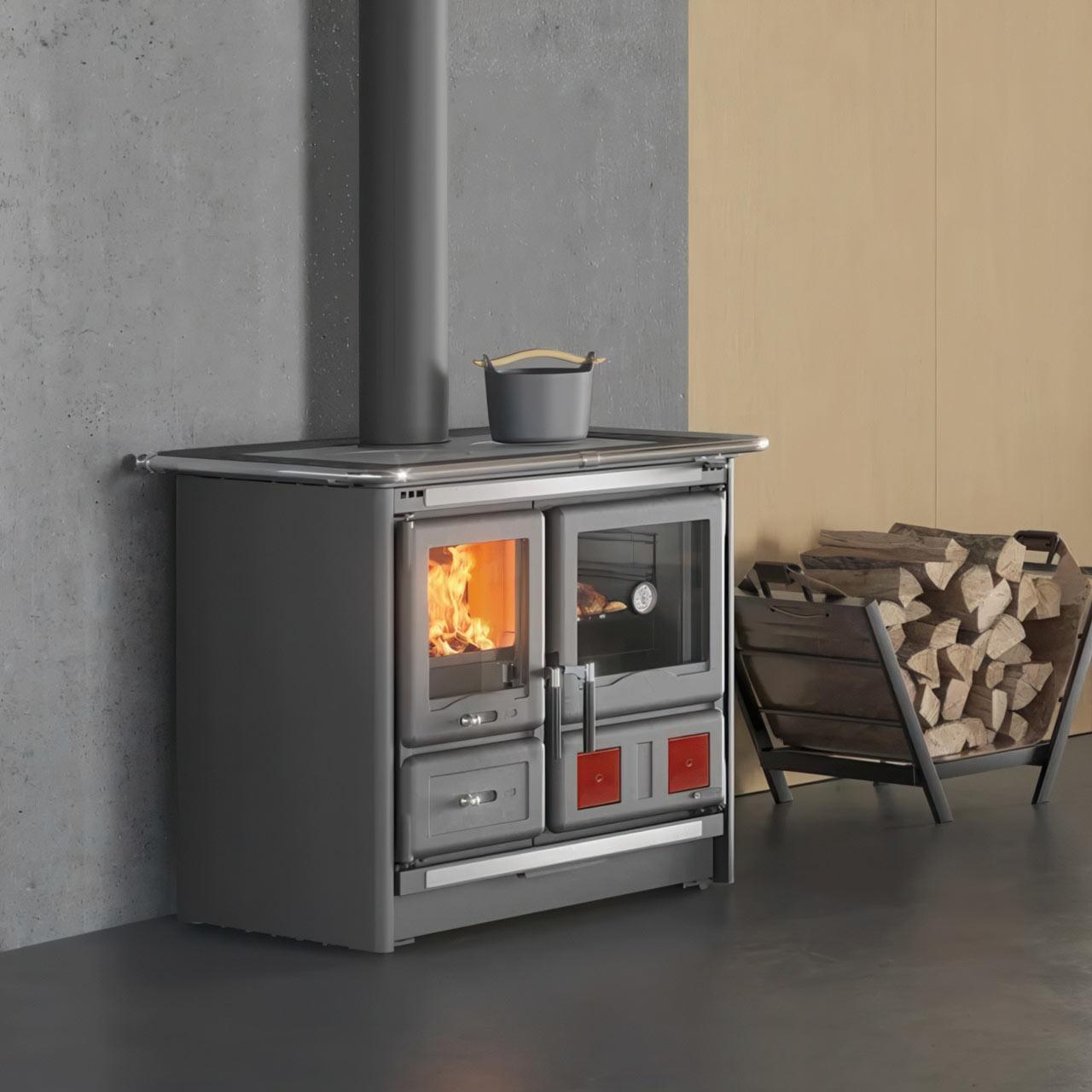Küchenofen La Nordica Rosa L.16 Steel 9,5 kW