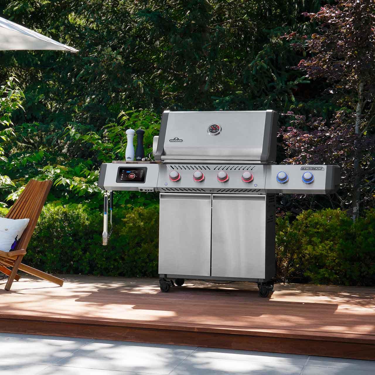 Gasgrill Napoleon Prestige PRO 500 Connected Edelstahl, inkl. Drehspieß (2026)