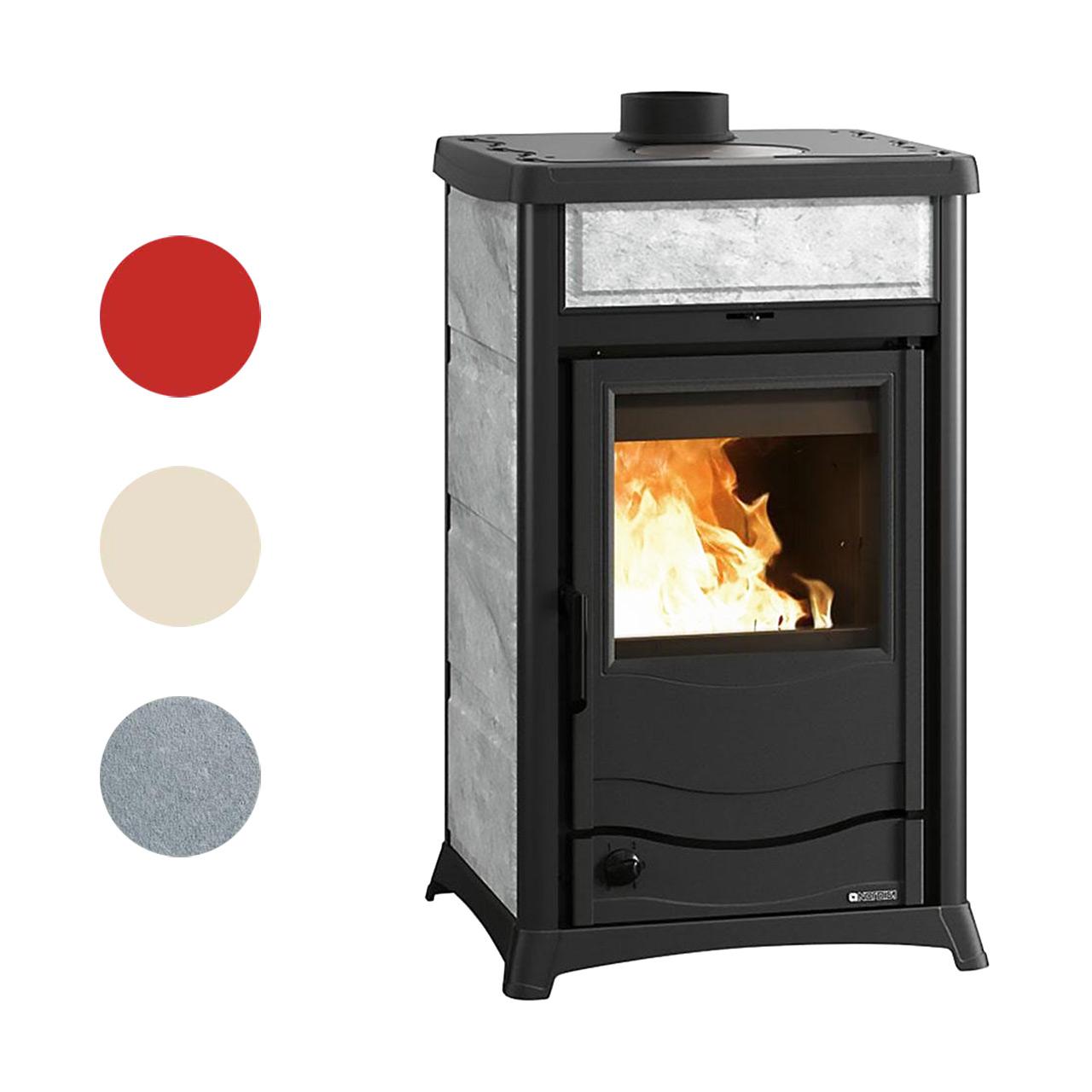 Kaminofen wasserführend La Nordica Termorossella Plus DSA.16 11 kW - Ausführung: Ceramica Panna