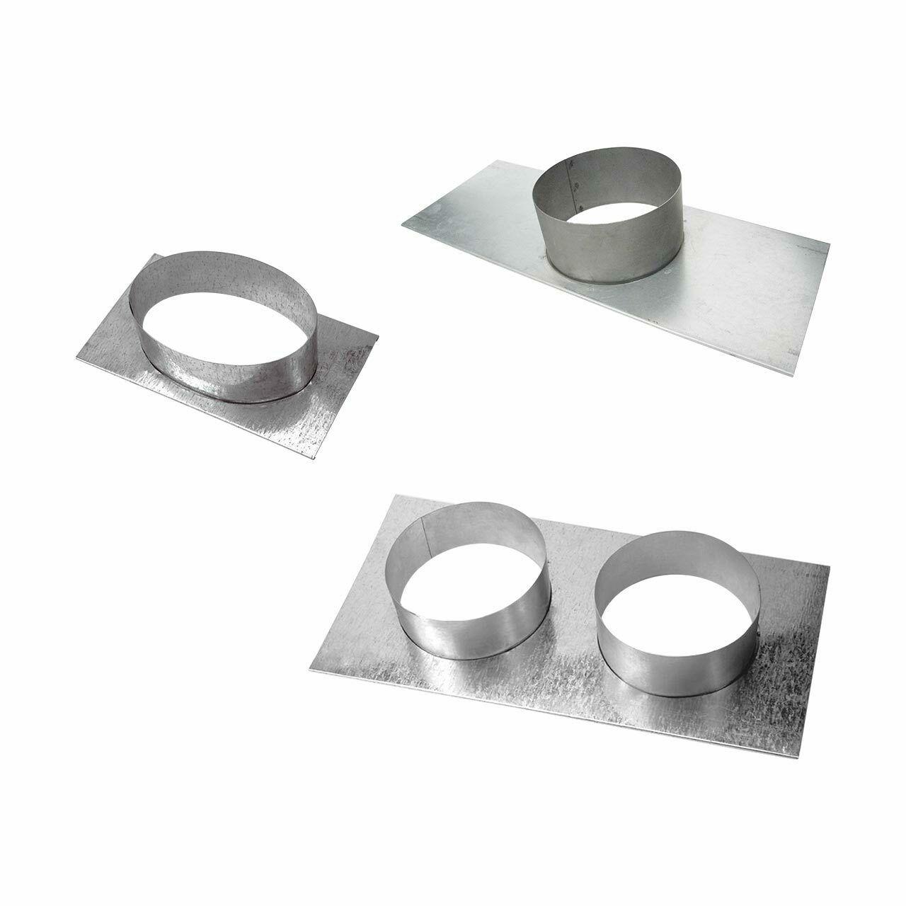 CB-Tec Lüftungsgitter Stutzenblech 23x23 cm - Stutzen: 180 mm