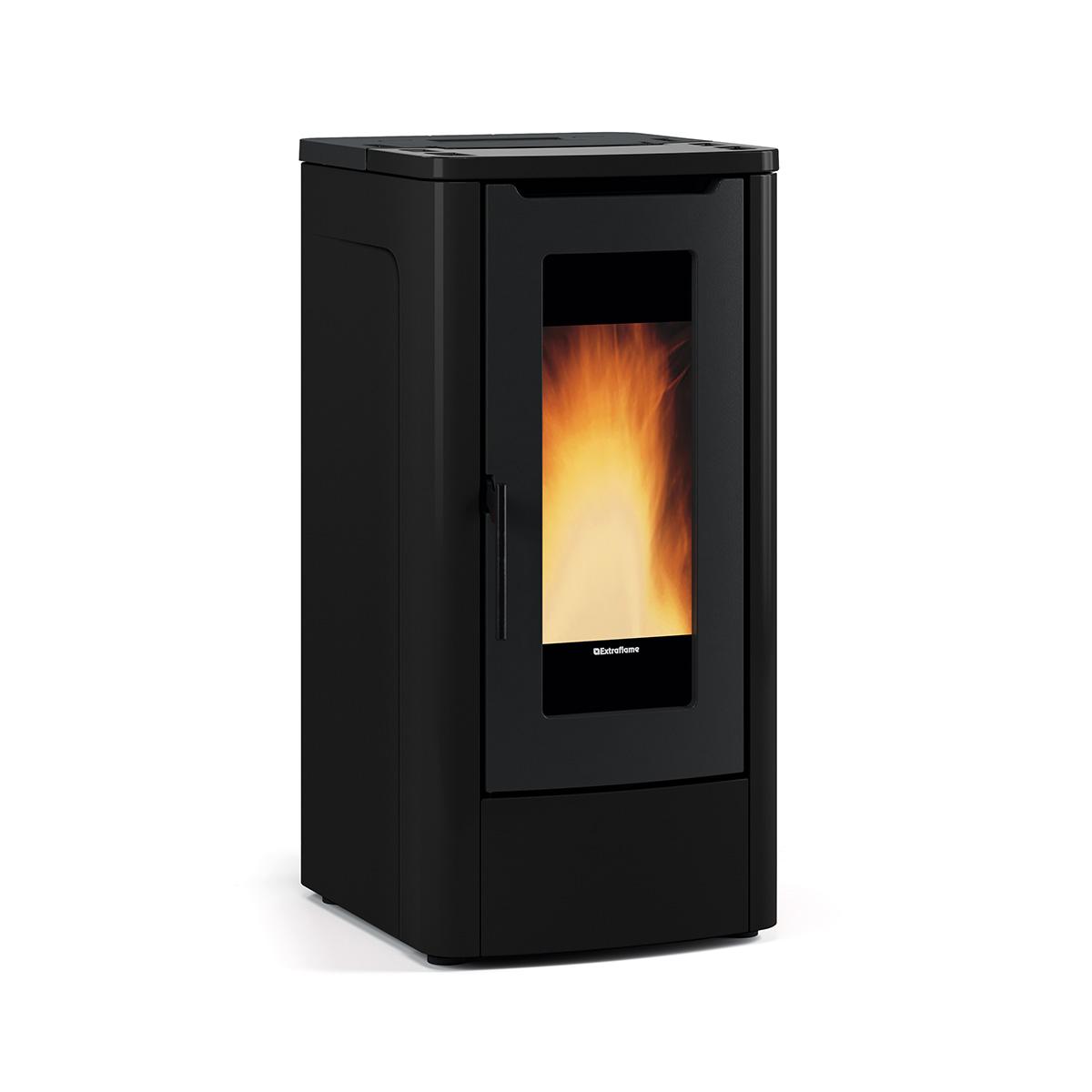 Pelletofen Extraflame Teorema mit 10 kW - Verkleidung: schwarz
