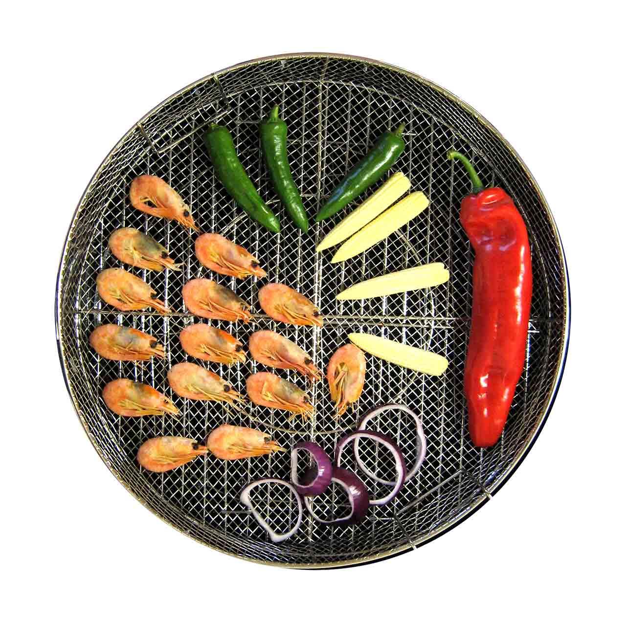 Grillzubehör ProQ Grill- und Räucherkorb Ø 40 cm, für BBQ Smoker & Holzkohlegrill