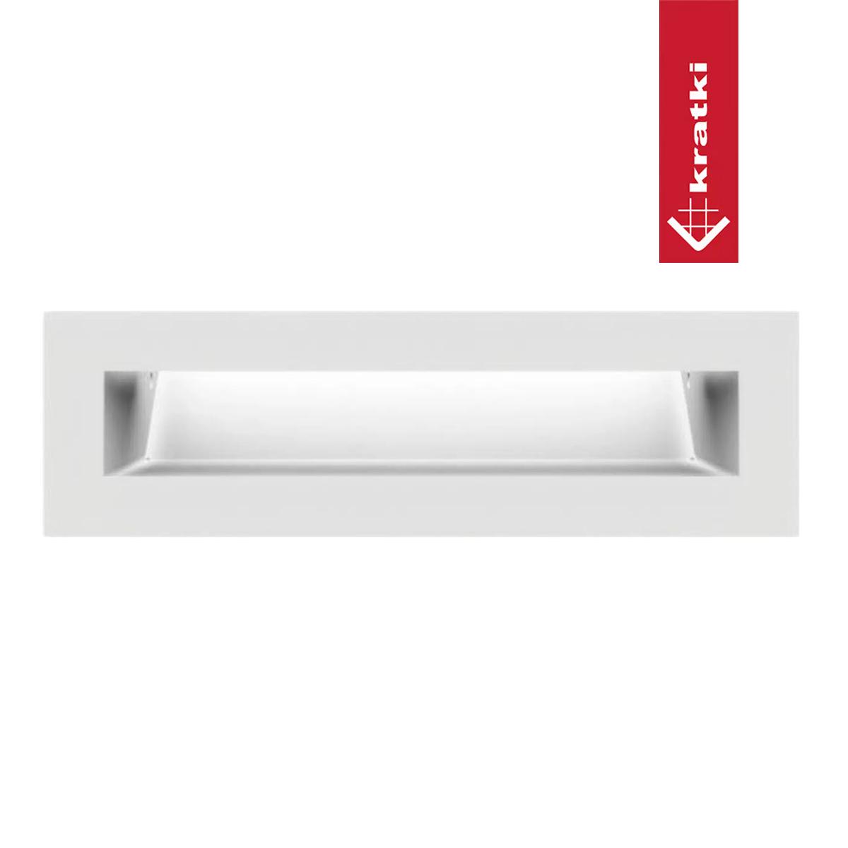 Kratki Luftleiste - Größe: 6 x 20 cm - Farbe: Weiß - Ausführung: Standard