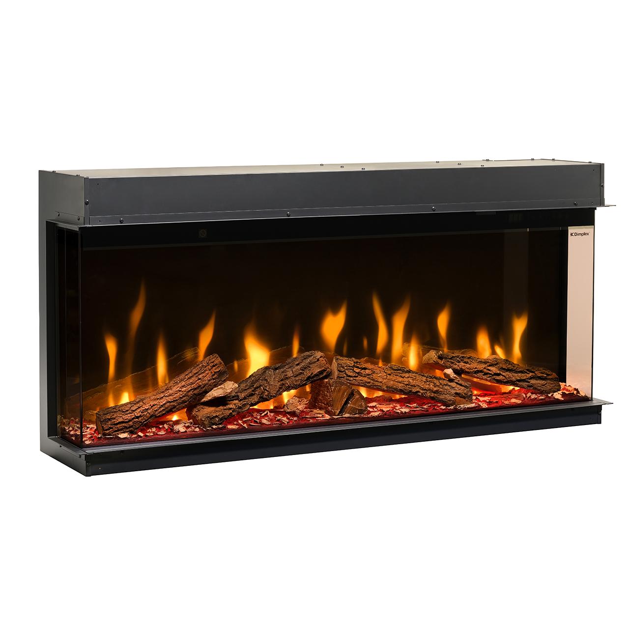 Dimplex Ignite Bold 50 - Premium Elektrokamin mit 3-seitiger Panorama-Ansicht, Optiflame® Technologie & App-Steuerung