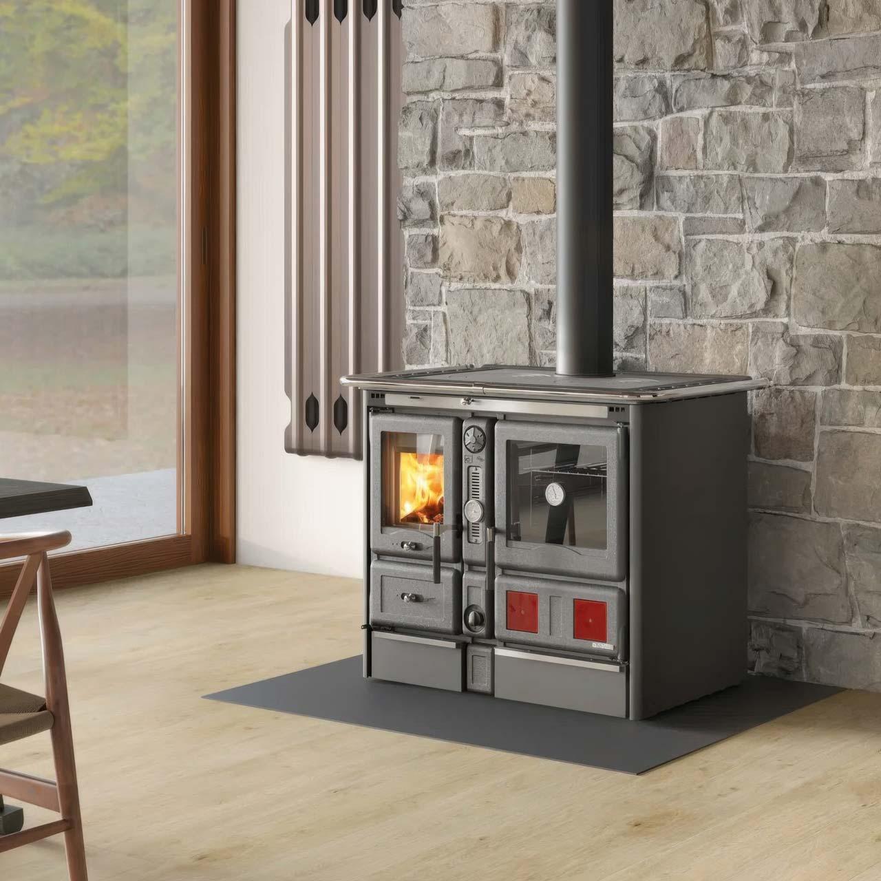 Küchenofen wasserführend La Nordica TermoRosa XXL DSA.16 Steel 16,8 kW